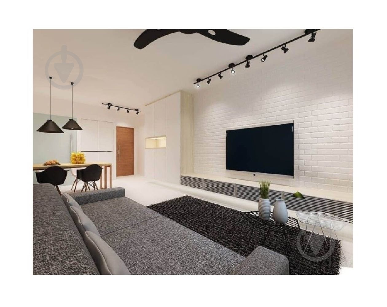 Панель декоративна з XPS votStock цегла 500x1000x5,5 мм 08 XL білий - фото 3