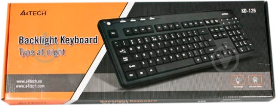 Клавиатура A4Tech (KD-126-2 BL USB B) USB black - фото 2