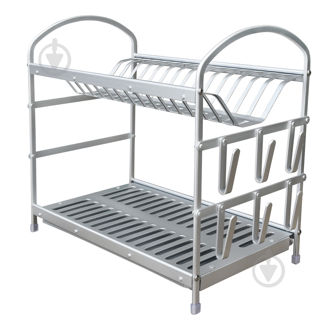 Сушилка для посуды Lemax 500 мм алюминиевая LF-495 AL настольная - фото 2