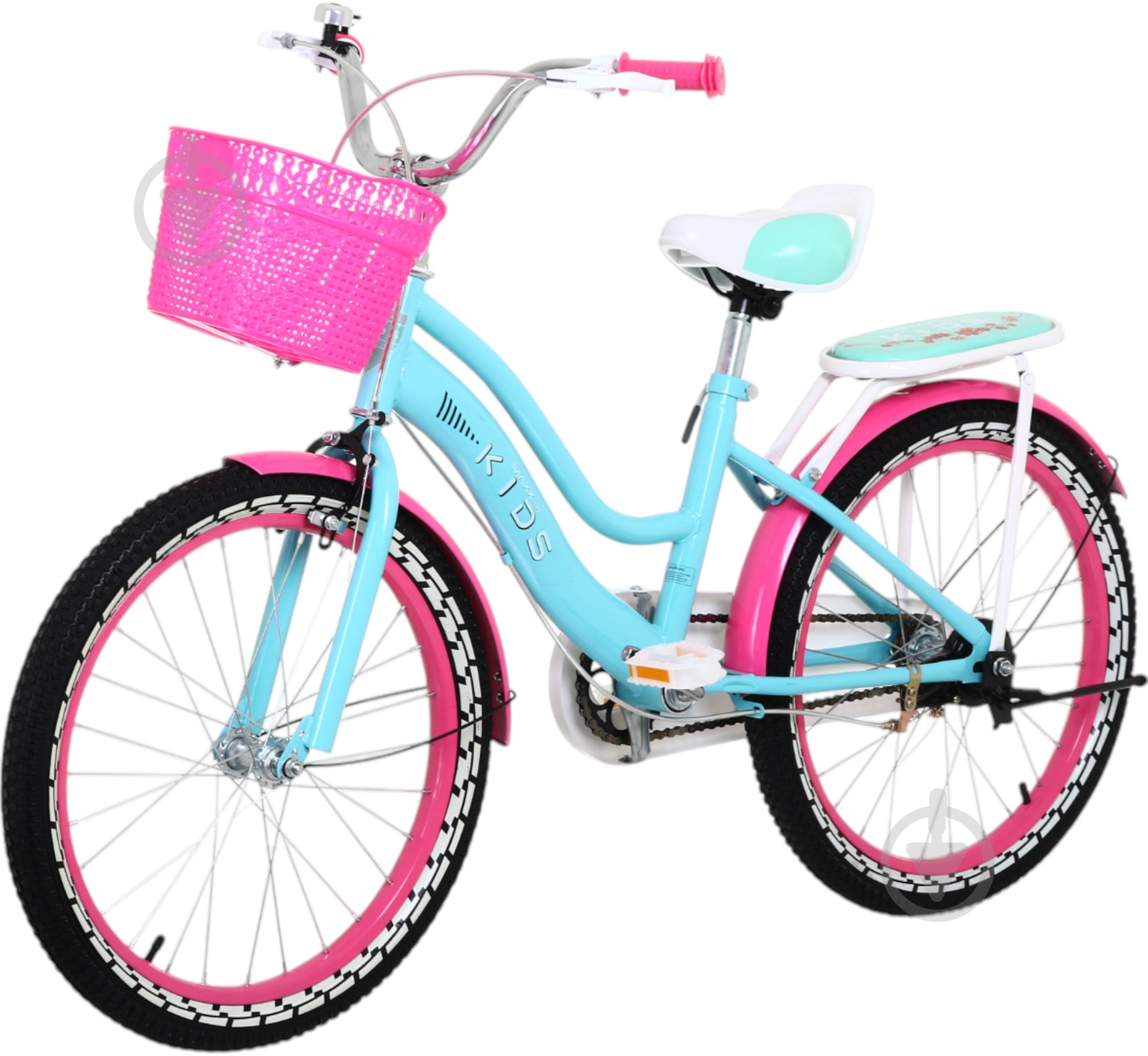 Велосипед дитячий MaxxPro kids 20' KQ-08 бірюзовий - фото 1