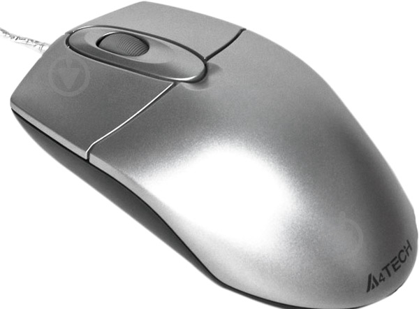 Миша A4Tech OP-720 USB Silver - фото 2
