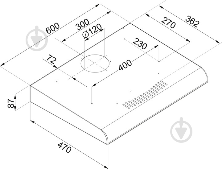 Витяжка Hansa OSC6112WH - фото 6