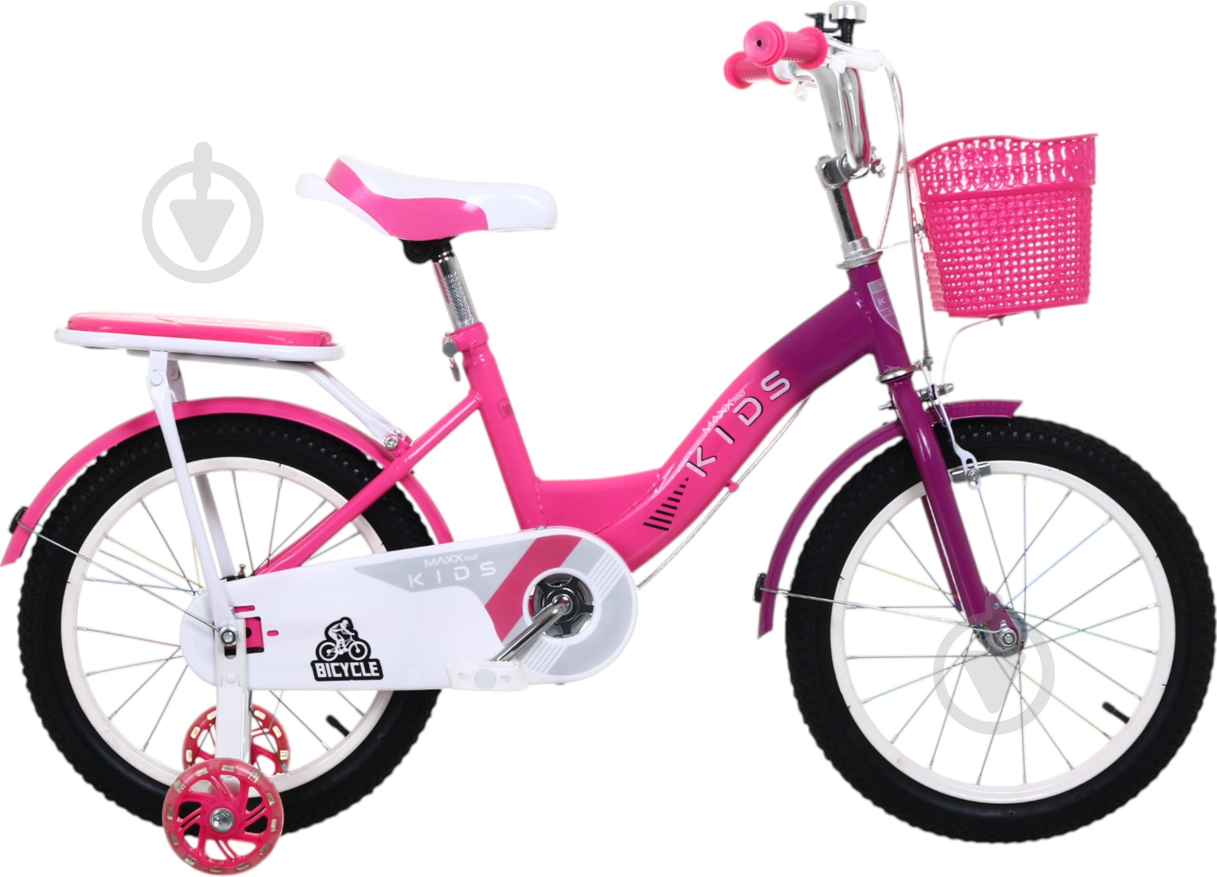 Велосипед дитячий MaxxPro kids 16' KQ-10 фуксія - фото 2