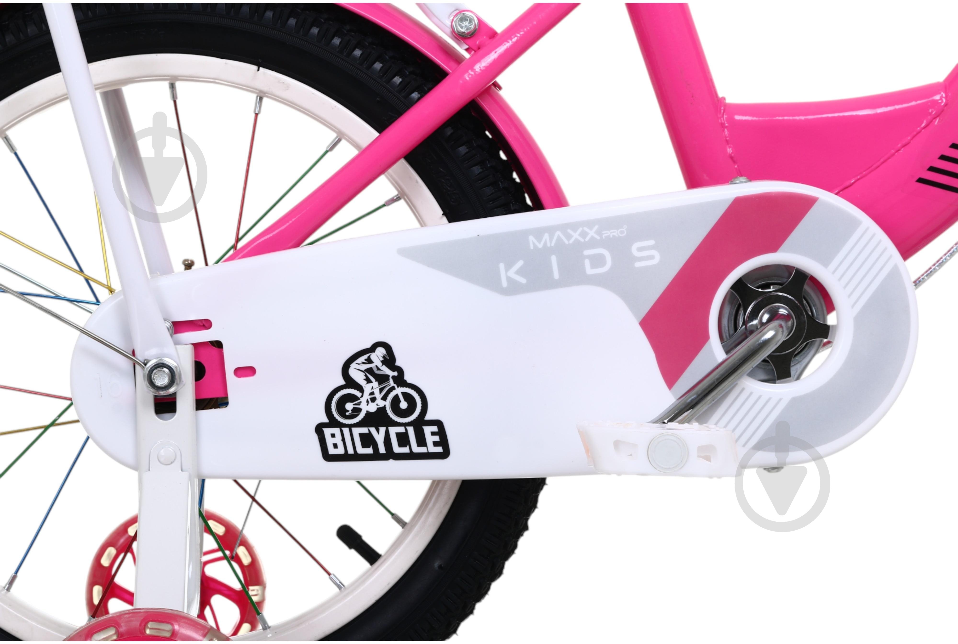 Велосипед дитячий MaxxPro kids 16' KQ-10 фуксія - фото 9