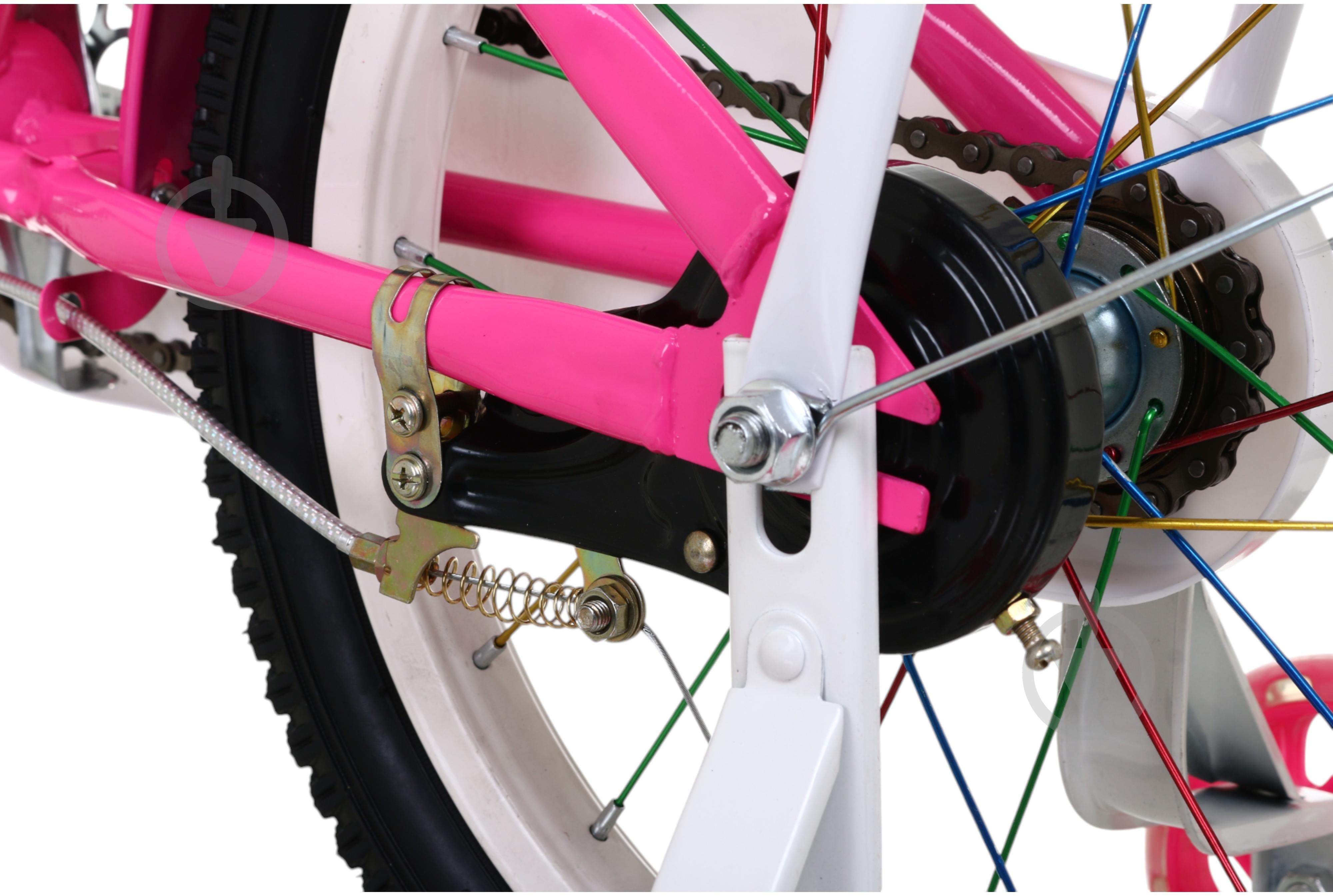 Велосипед дитячий MaxxPro kids 16' KQ-10 фуксія - фото 10