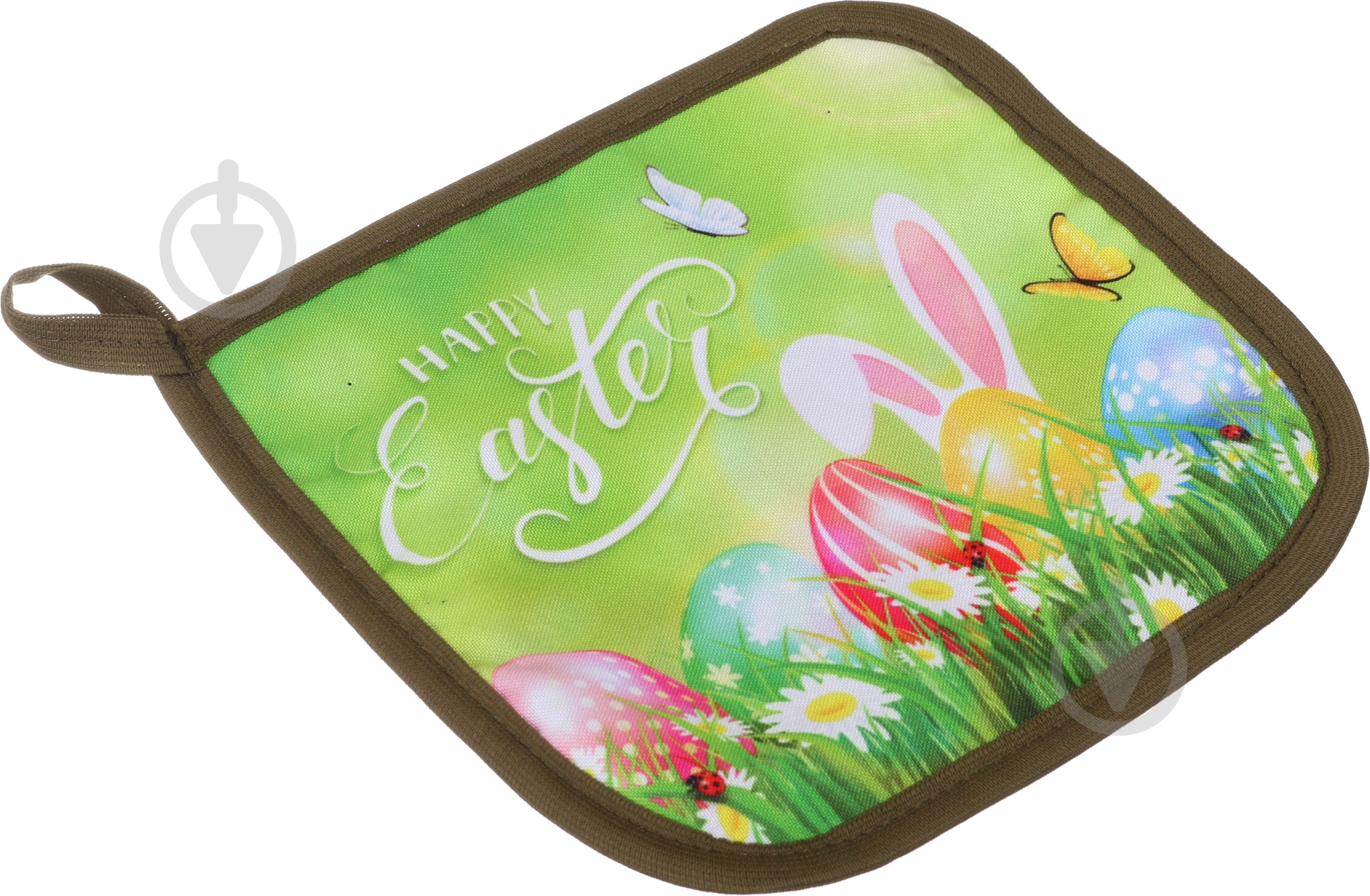 Набор кухонный Happy Easter зеленый с рисунком Галерея льна - фото 6 Набор кухонный Happy Easter зеленый с рисунком Галерея льна - фото 6