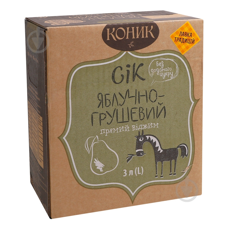 Сок КОНИК яблочно-грушевый 3 л - фото 1