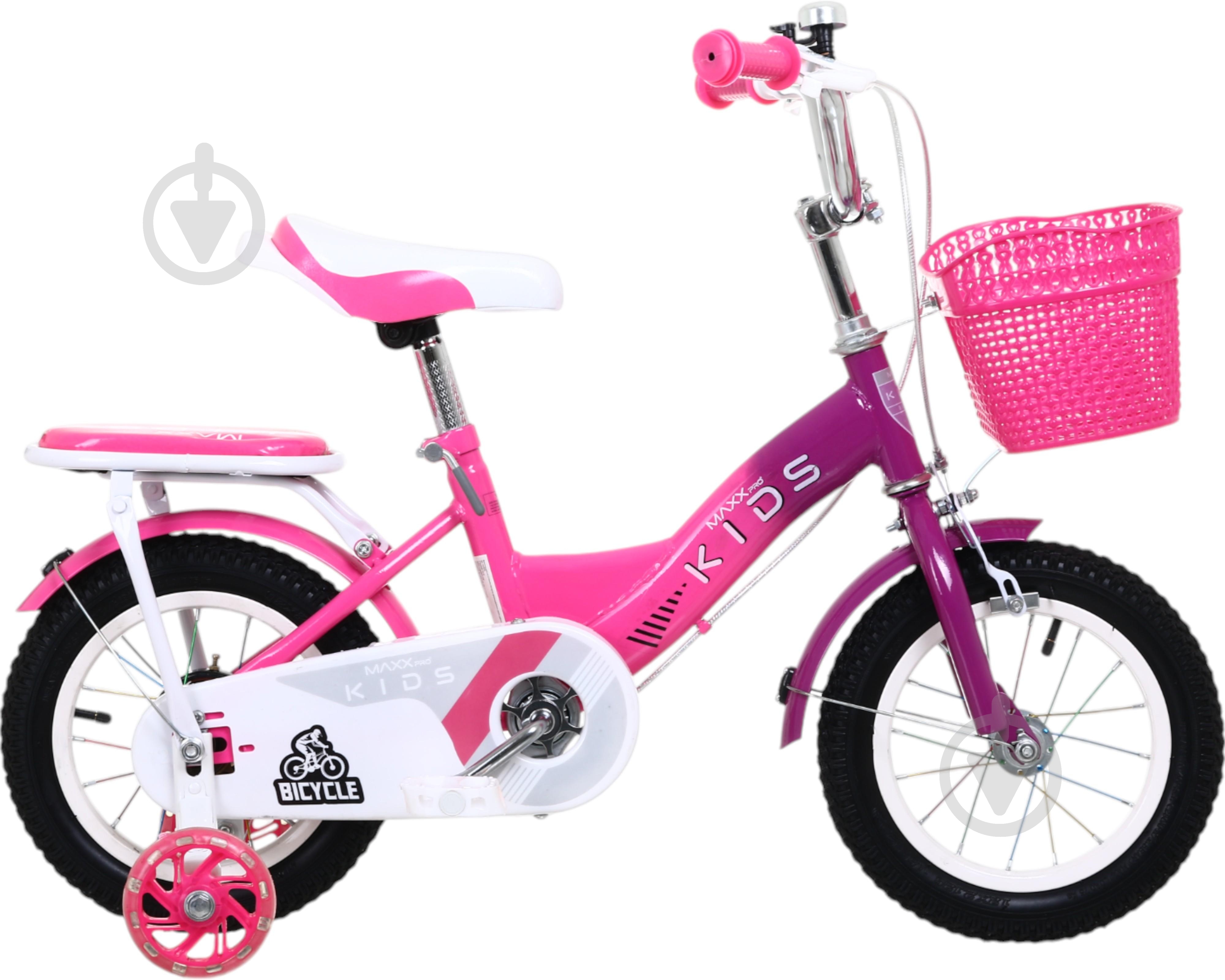 Велосипед дитячий MaxxPro kids 12' KQ-10 фуксія - фото 2