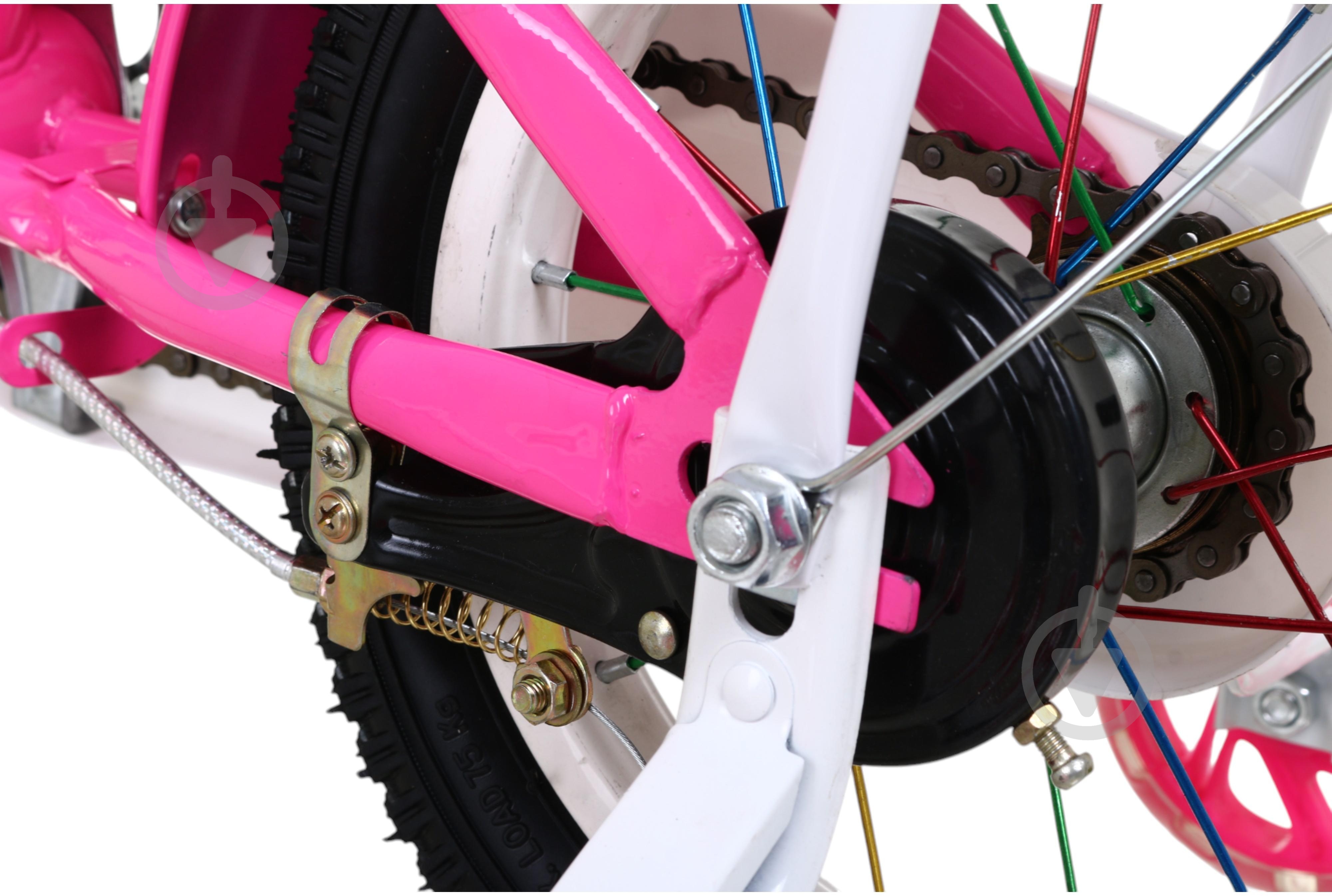 Велосипед дитячий MaxxPro kids 12' KQ-10 фуксія - фото 9