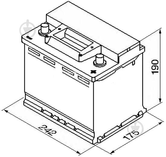 Аккумулятор автомобильный Bosch S4 006 60А 12 B 0 092 S40 060 «+» слева - фото 3