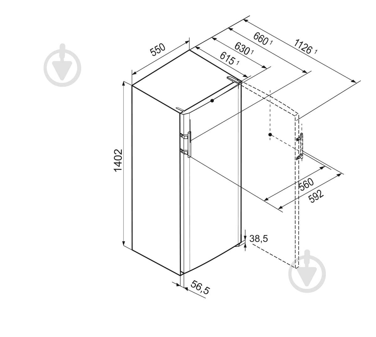 Холодильник Liebherr CBL3518E - фото 5