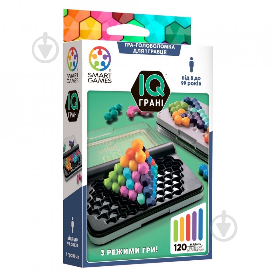 Игра-логика Smart Games IQ Грани SG 479 UKR - фото 1 Игра-логика Smart Games IQ Грани SG 479 UKR - фото 1