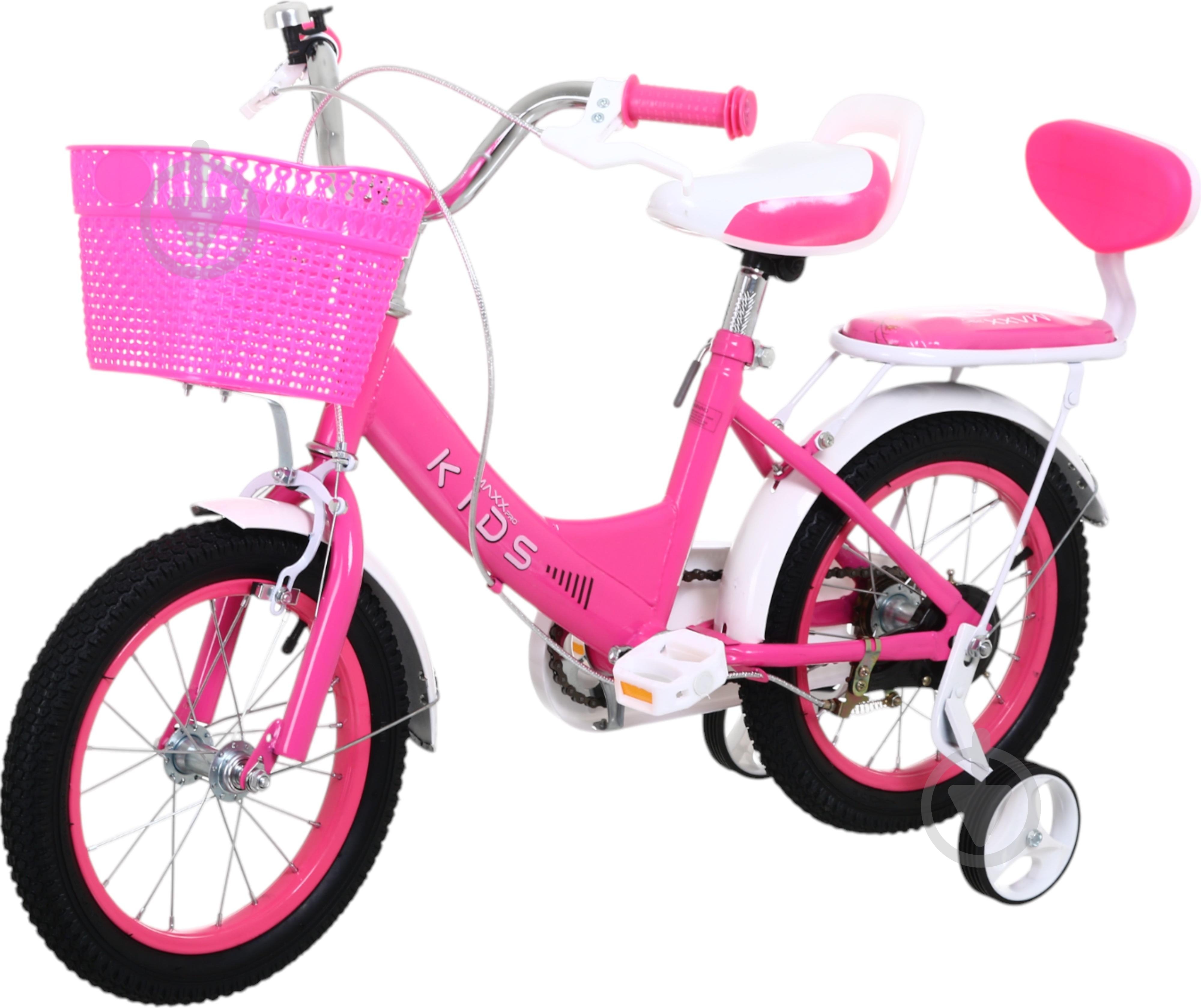 Велосипед дитячий MaxxPro kids 14' KQ-09 рожевий - фото 1