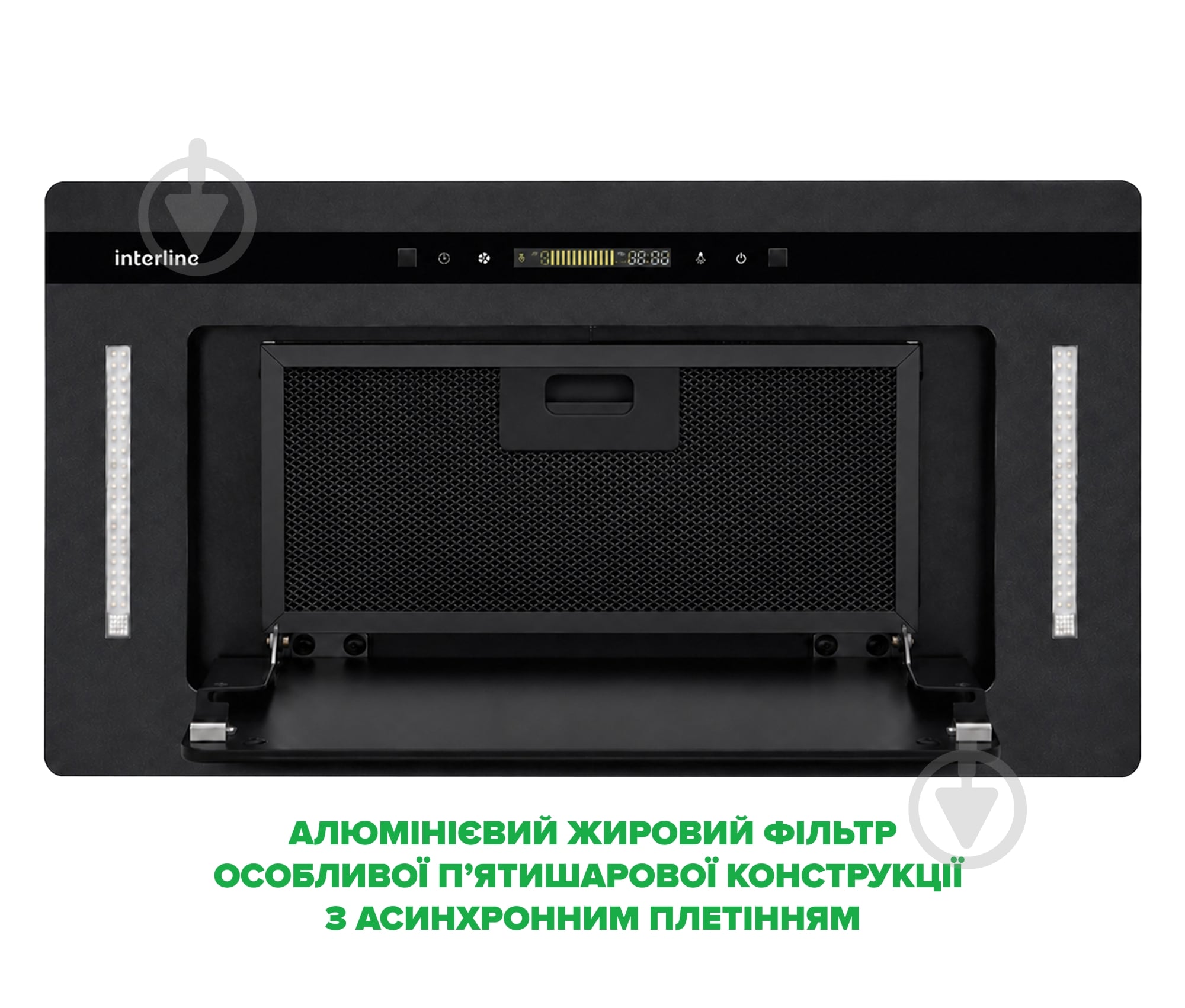 Витяжка Interline JOLLY BL A/60/GL/K Nano Matte - фото 7