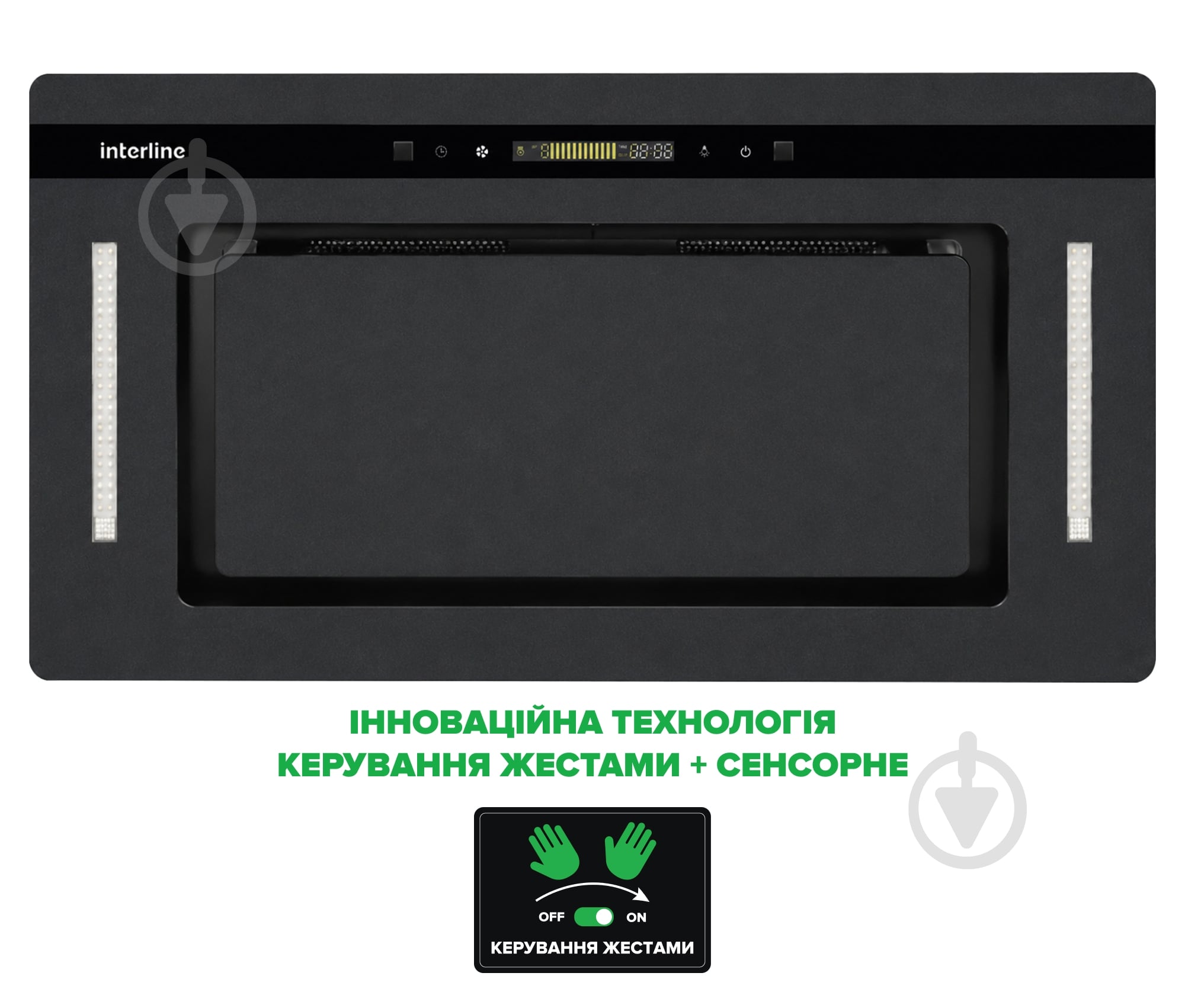 Витяжка Interline JOLLY BL A/60/GL/K Nano Matte - фото 8