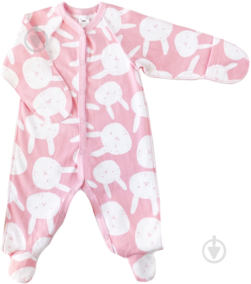 Комбинезон для девочки Smil р.56 розовый с рисунком 108613 - фото 1 Комбинезон для девочки Smil р.56 розовый с рисунком 108613 - фото 1