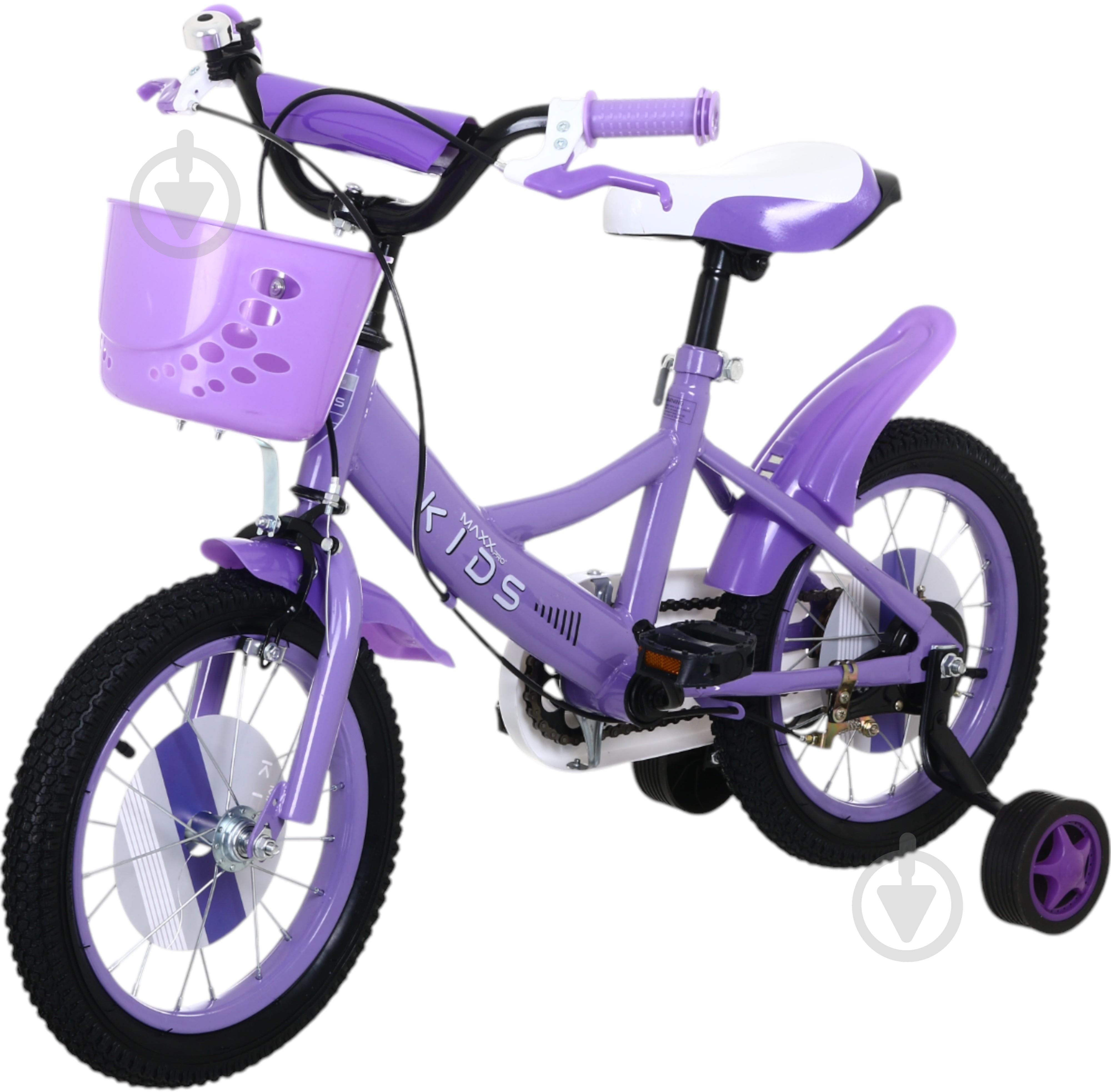 Велосипед дитячий MaxxPro kids 12` KQ-13 бузковий - фото 1