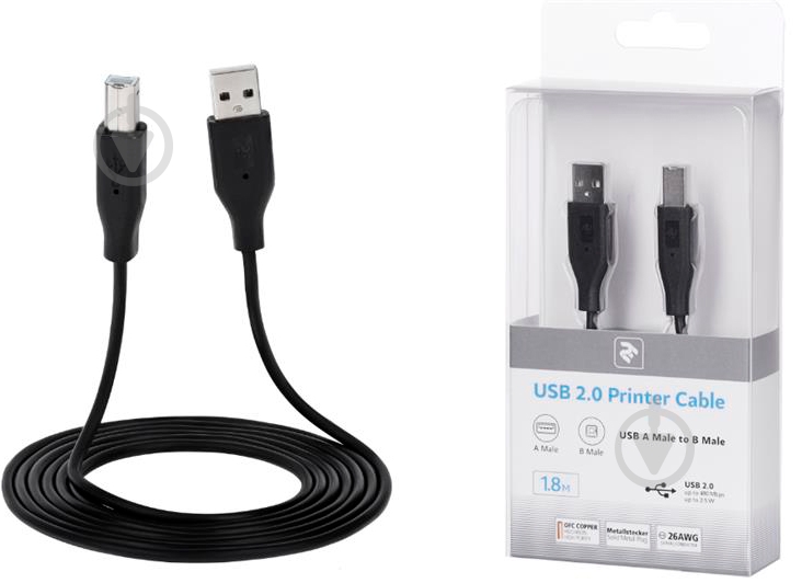 Кабель 2E USB-A (AM/AF) 3 м черный (2E-W-3168M3) - фото 2