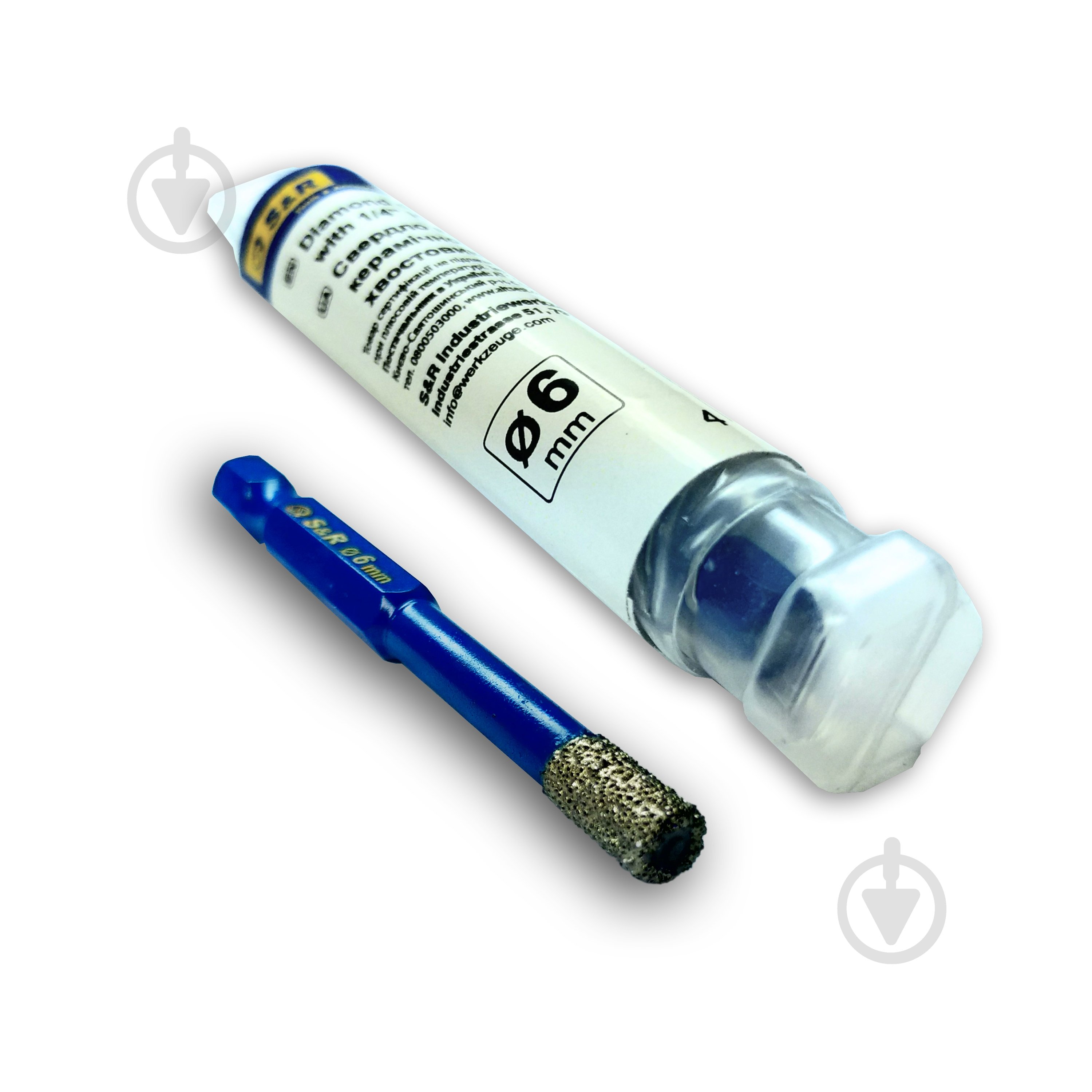 Сверло для плитки S&R HEX 1/4'' 6 мм 1 шт. 252500006 - фото 4