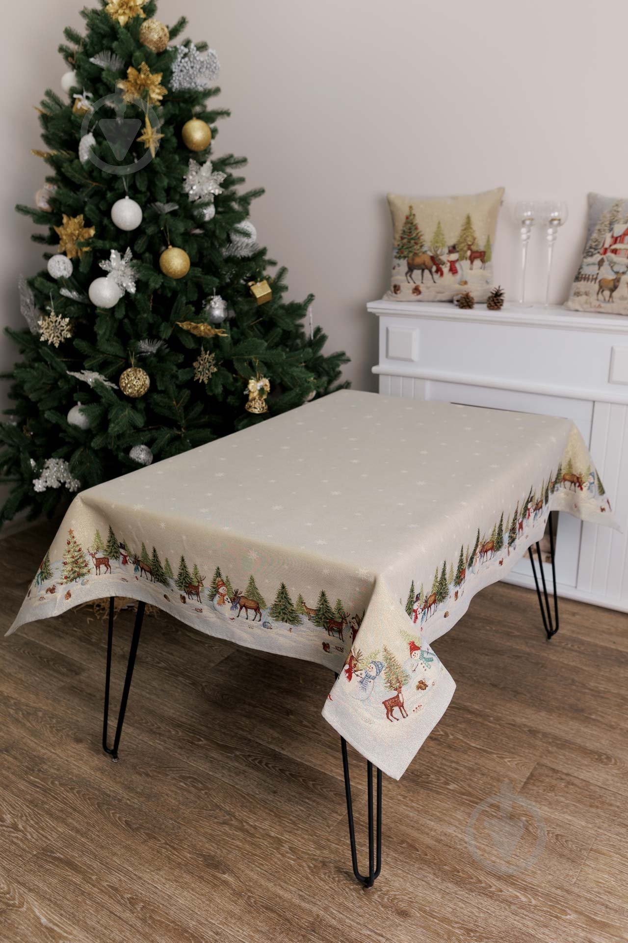 Скатерть "Зимний лес" 135x135 см La Nuit - фото 7 Скатерть "Зимний лес" 135x135 см La Nuit - фото 7