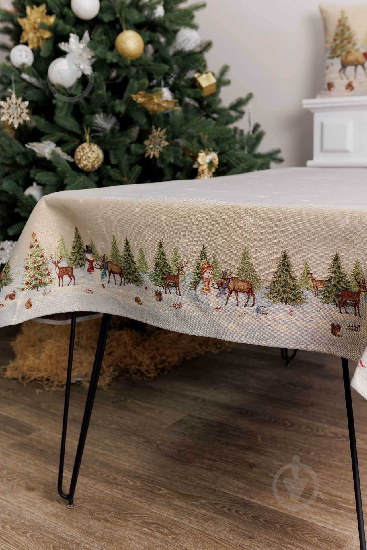 Скатерть "Зимний лес" 135x135 см La Nuit - фото 3 Скатерть "Зимний лес" 135x135 см La Nuit - фото 3