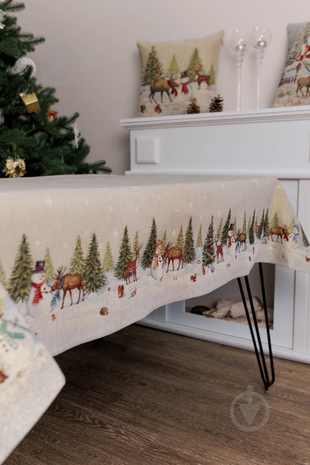 Скатерть "Зимний лес" 135x135 см La Nuit - фото 4 Скатерть "Зимний лес" 135x135 см La Nuit - фото 4