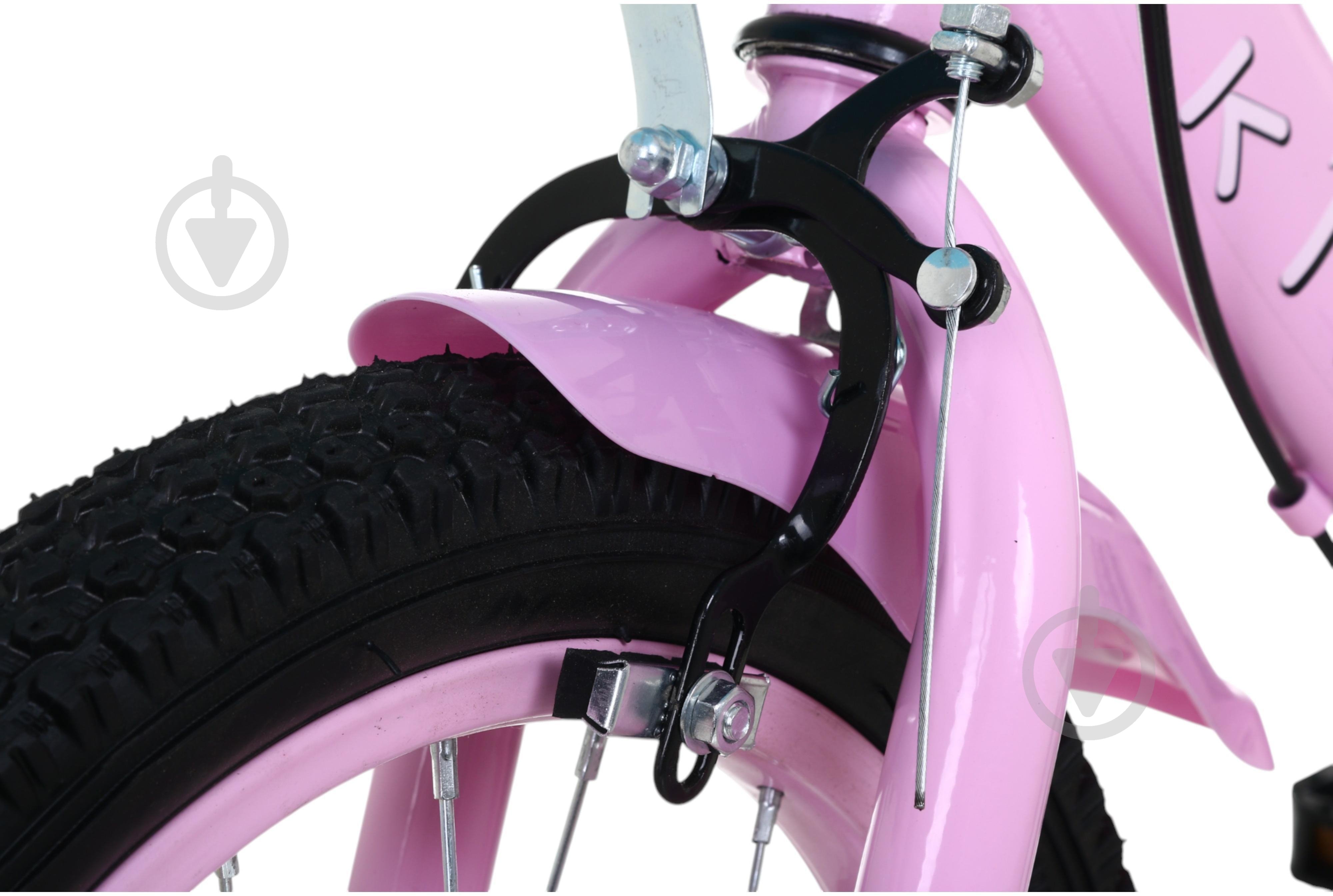 Велосипед дитячий MaxxPro kids 14' KQ-13 з кошиком рожевий - фото 5