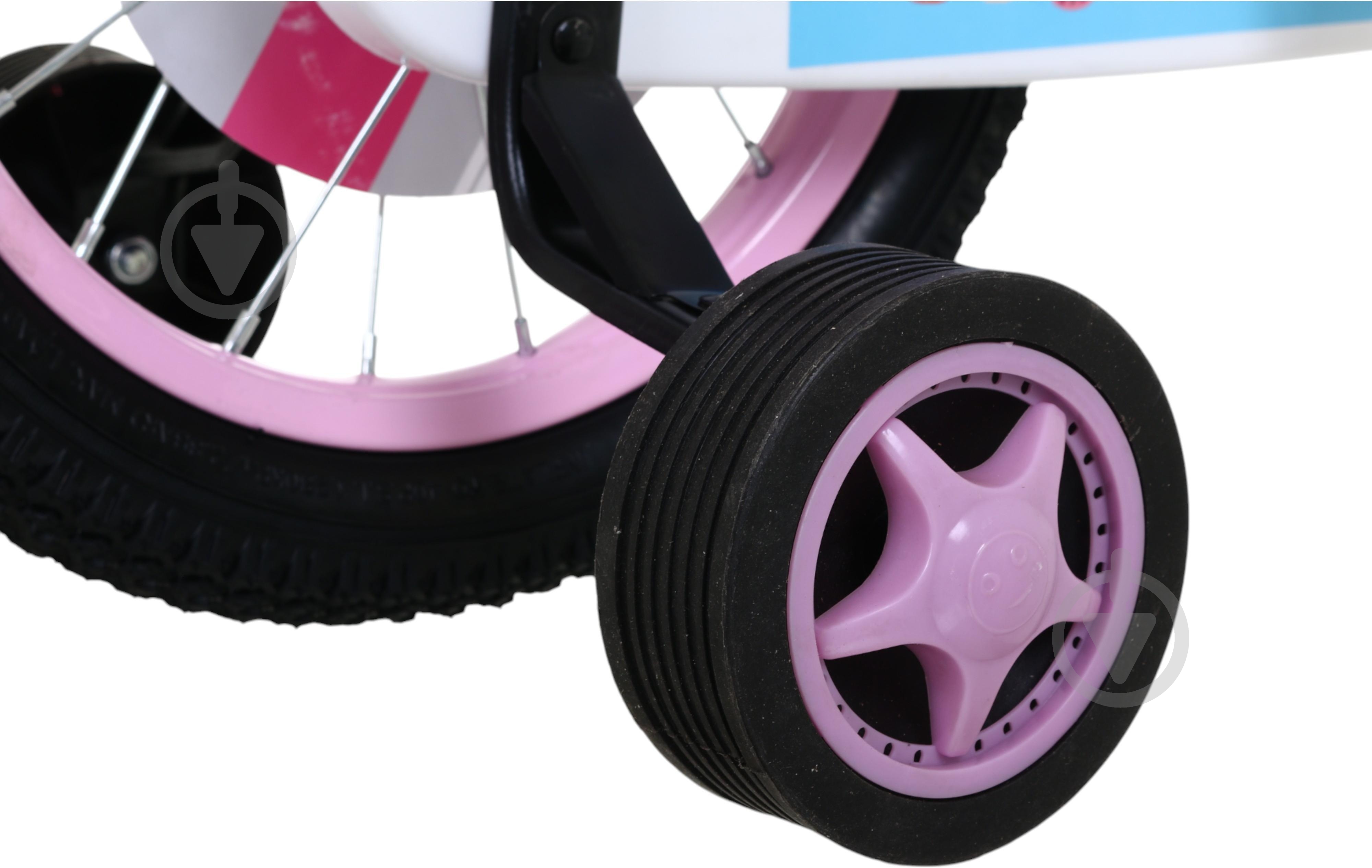 Велосипед дитячий MaxxPro kids 14' KQ-13 з кошиком рожевий - фото 8