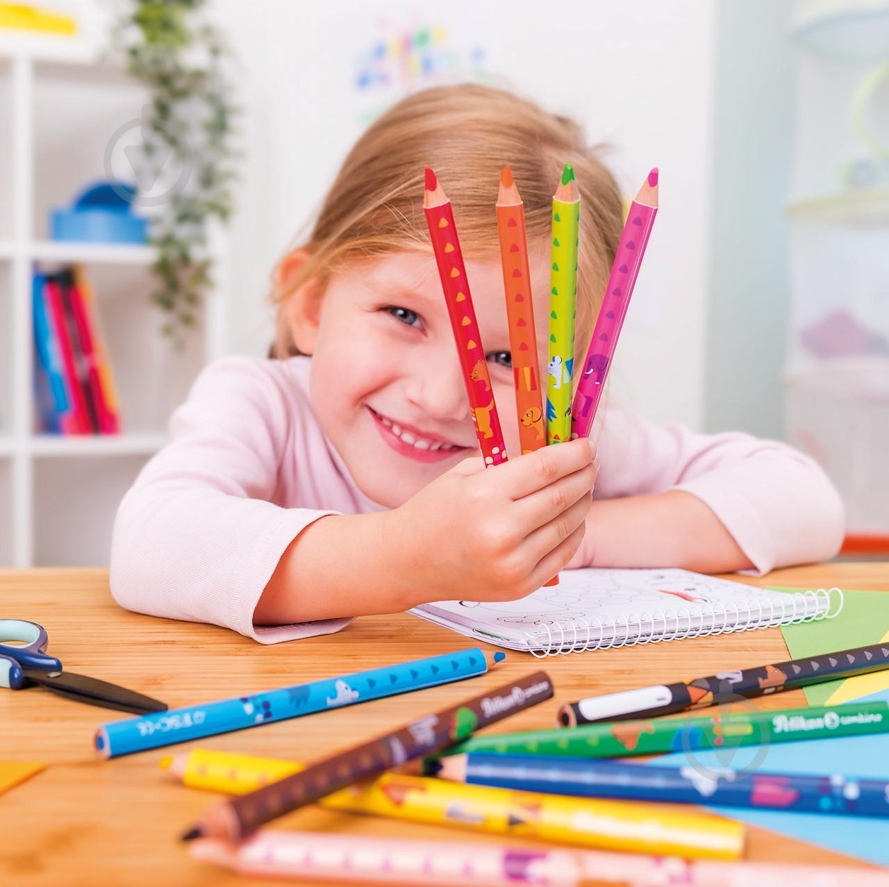 Олівці кольорові Combino 12 шт. потовщені з малюнками-трансформерами 811194 Pelikan - фото 6 Олівці кольорові Combino 12 шт. потовщені з малюнками-трансформерами 811194 Pelikan - фото 6