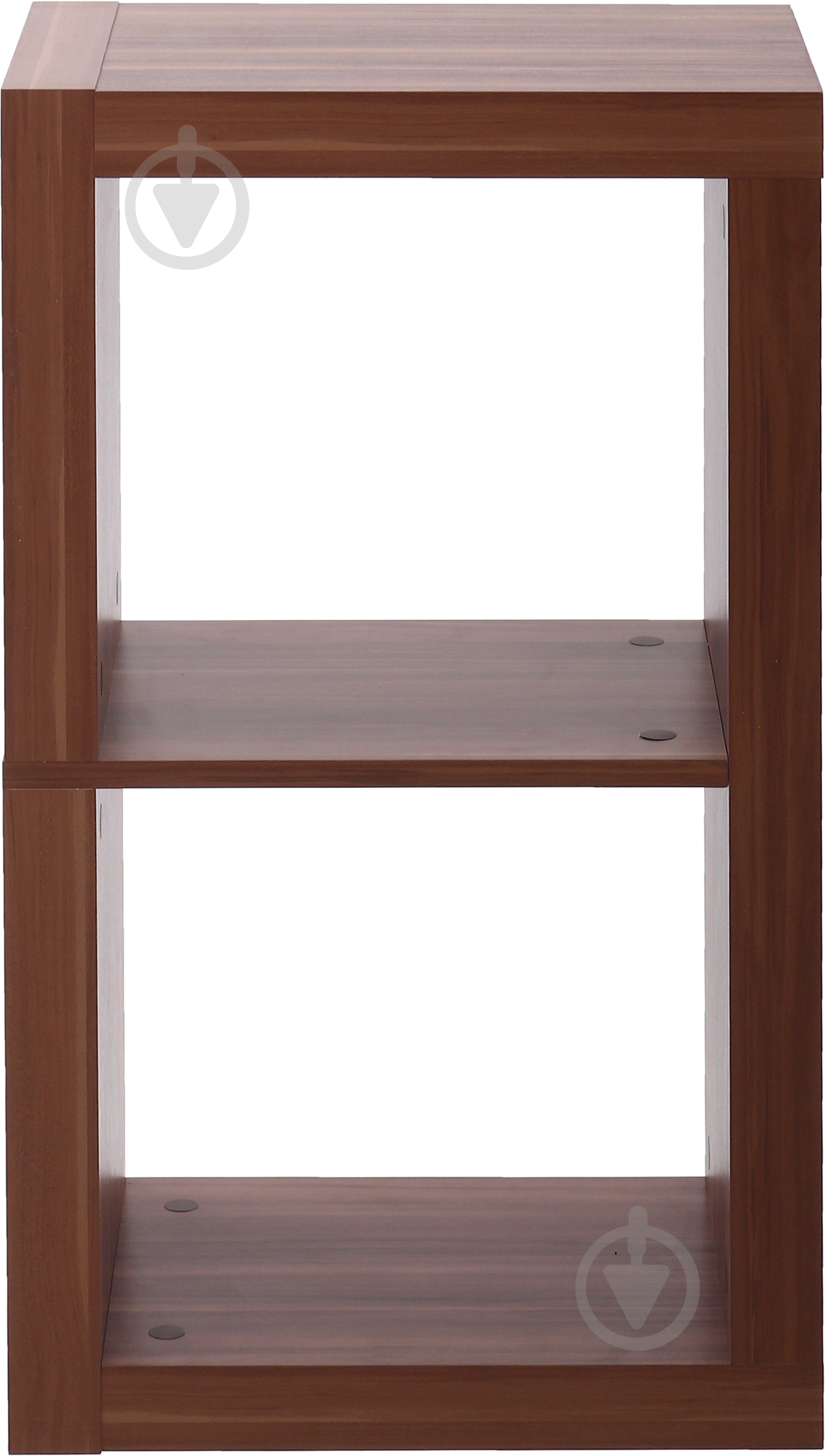 Стелаж двосторонній Inteo Кубус МІКС 1х2 438x438x792 мм горіх - фото 2