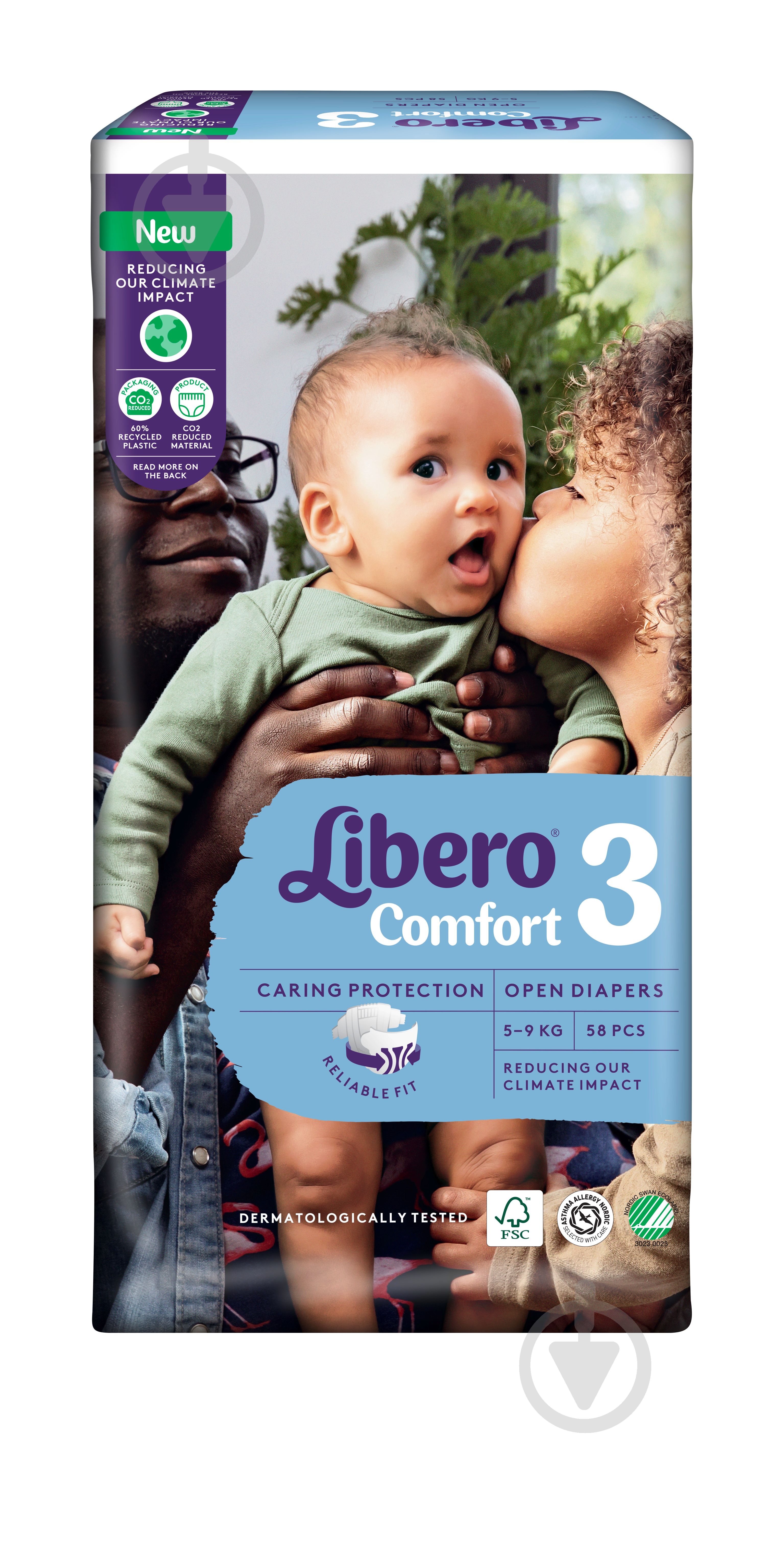 Подгузники Libero Comfort 3 5-9 кг 58 шт. - фото 2