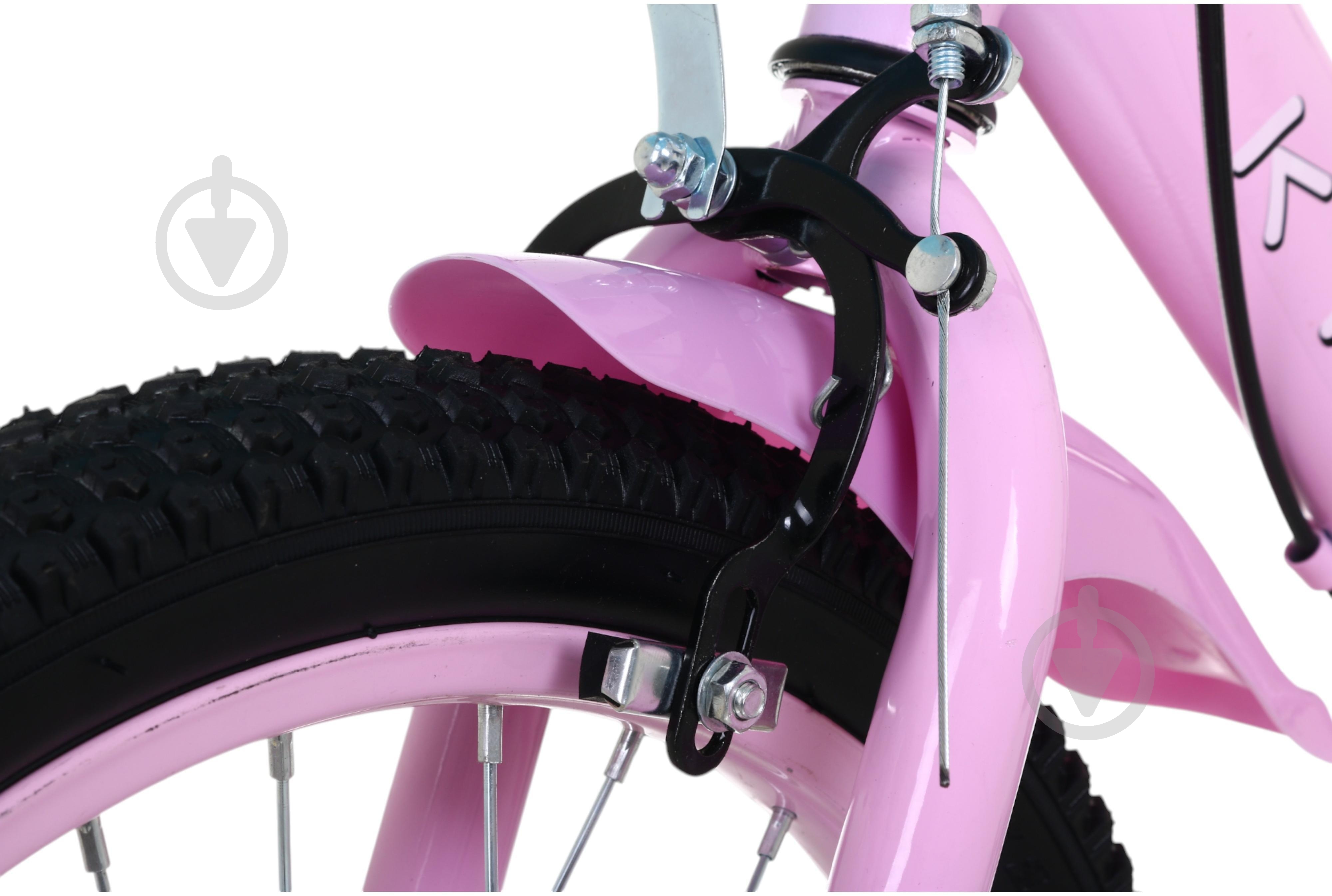 Велосипед дитячий MaxxPro kids 18' KQ-13 з кошиком рожевий - фото 5