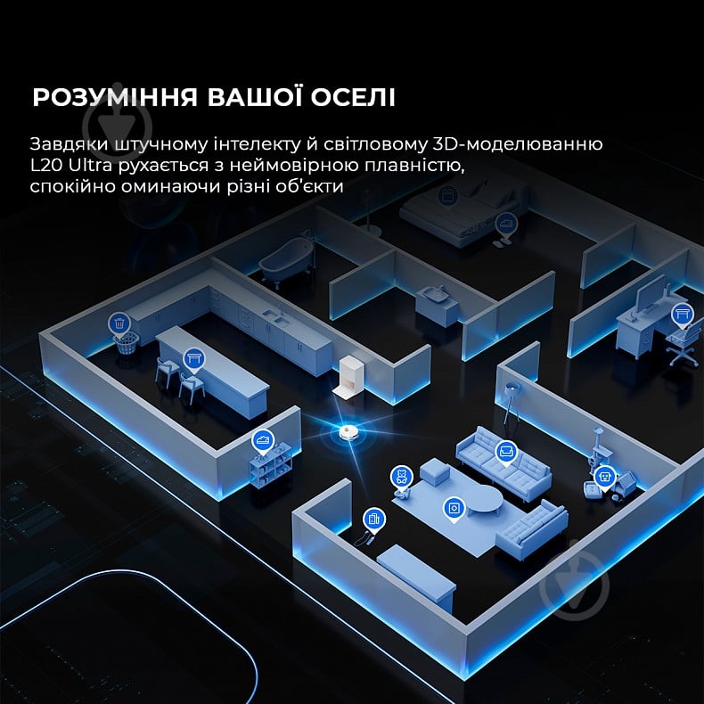 Робот-пилосос мийний DREAME Bot L20 Ultra Complete white - фото 6 Робот-пилосос мийний DREAME Bot L20 Ultra Complete white - фото 6