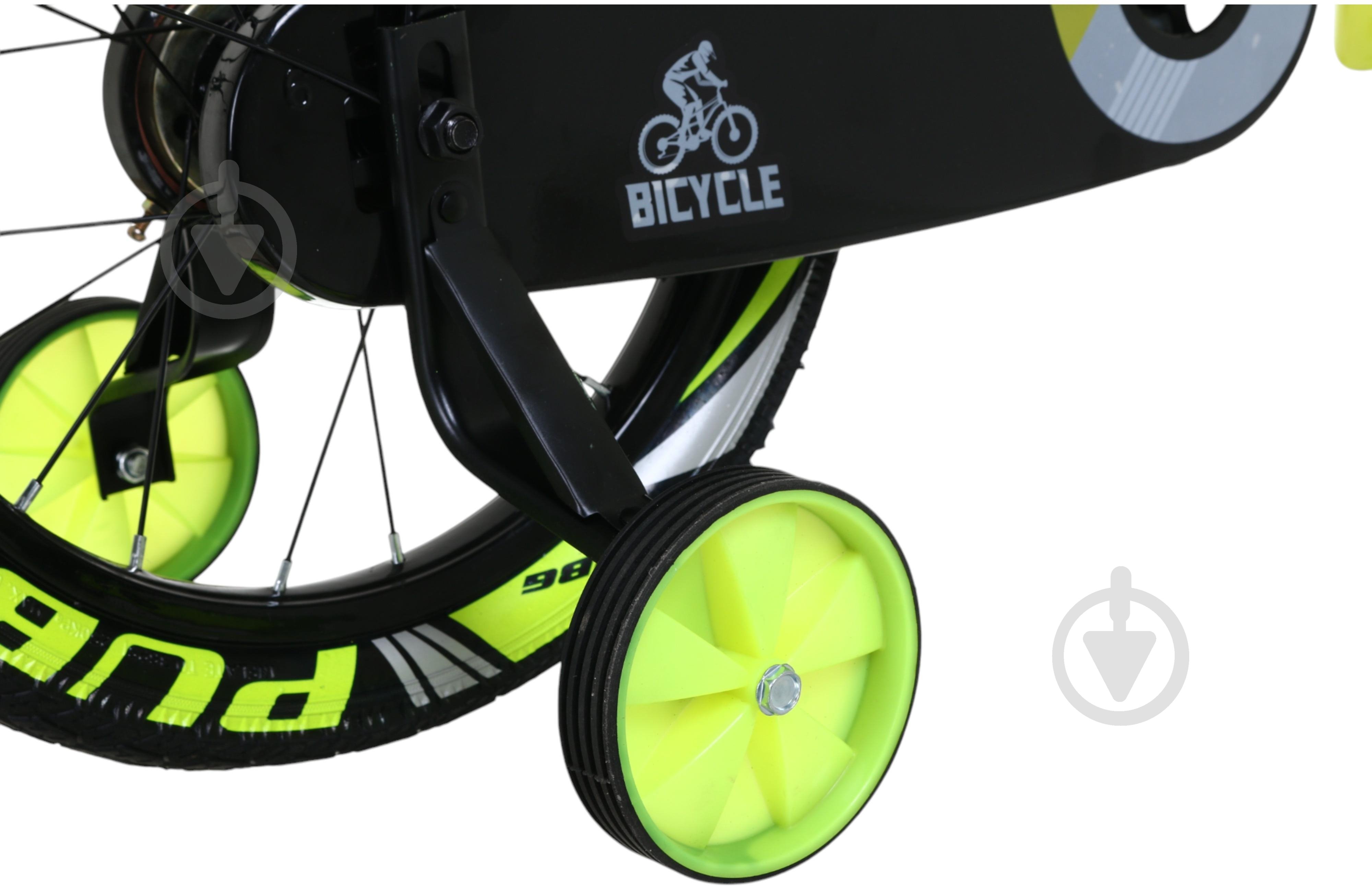 Велосипед дитячий MaxxPro kids 16' KQ-14 жовто-чорний - фото 4