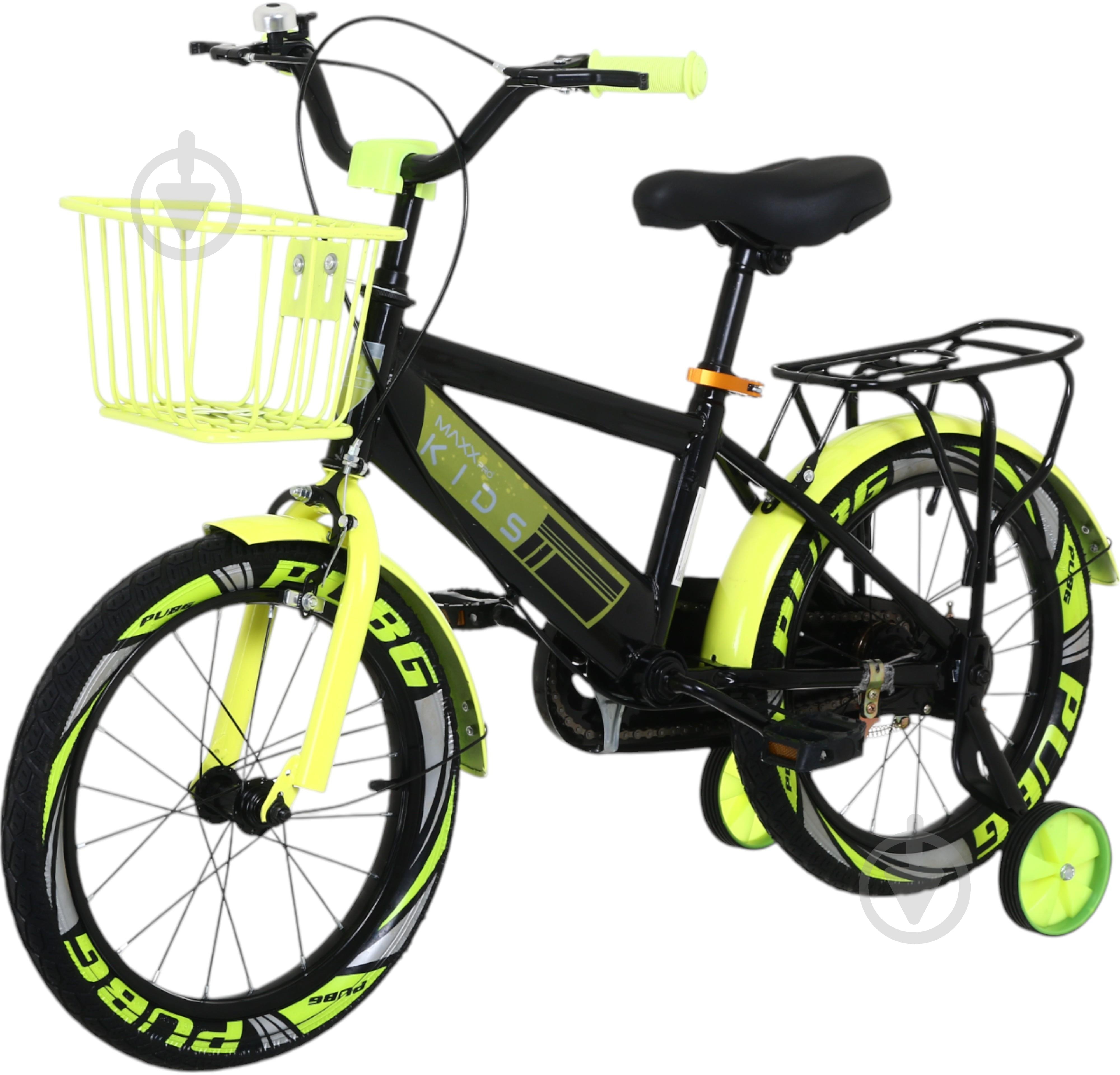 Велосипед дитячий MaxxPro kids 16' KQ-14 жовто-чорний - фото 1