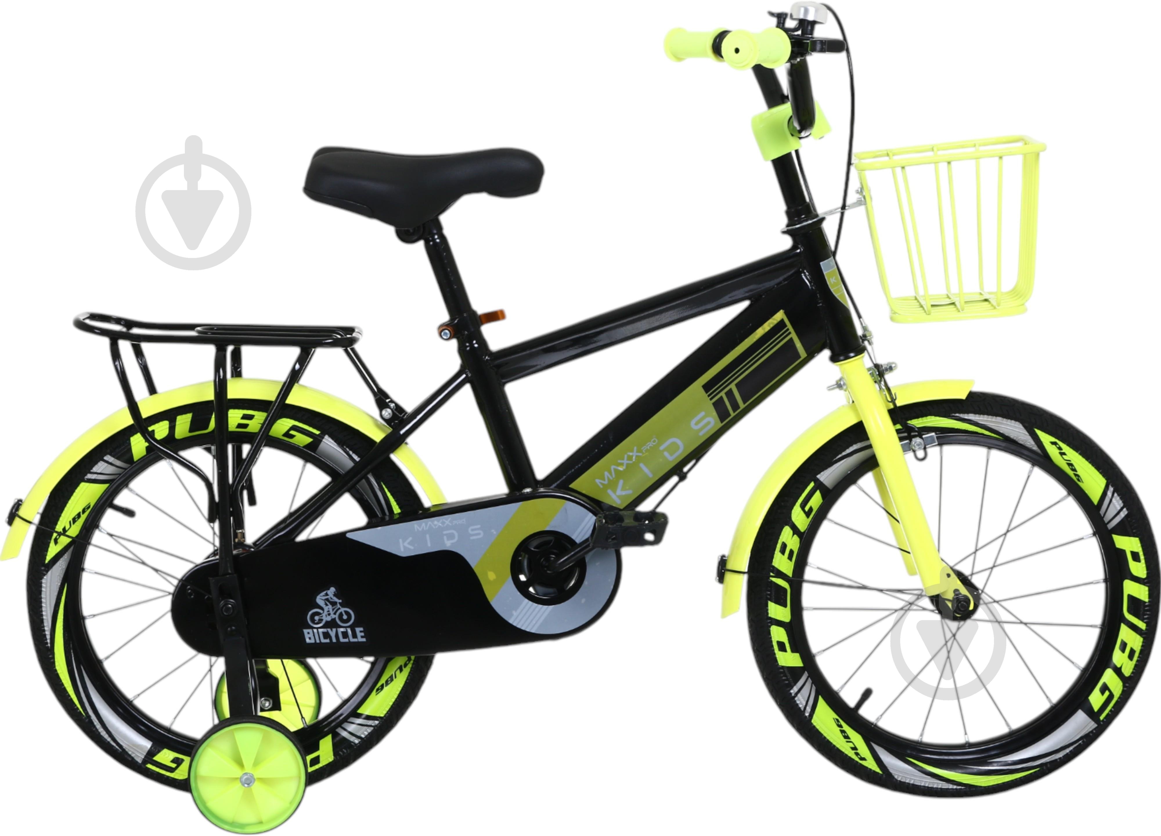 Велосипед дитячий MaxxPro kids 16' KQ-14 жовто-чорний - фото 2