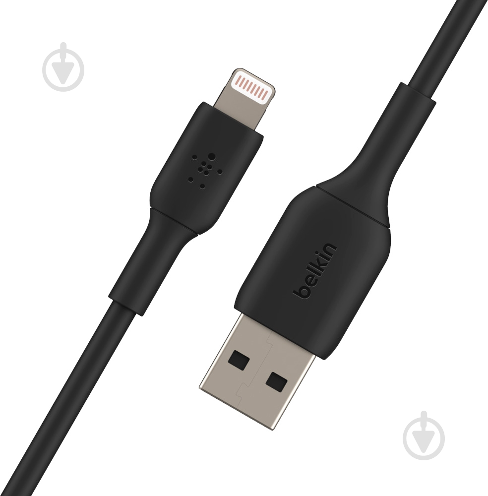 Кабель Belkin USB-A / Lightning 1 м black (CAA001BT1MBK) - фото 4 Кабель Belkin USB-A / Lightning 1 м black (CAA001BT1MBK) - фото 4