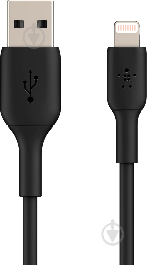 Кабель Belkin USB-A / Lightning 1 м black (CAA001BT1MBK) - фото 3 Кабель Belkin USB-A / Lightning 1 м black (CAA001BT1MBK) - фото 3