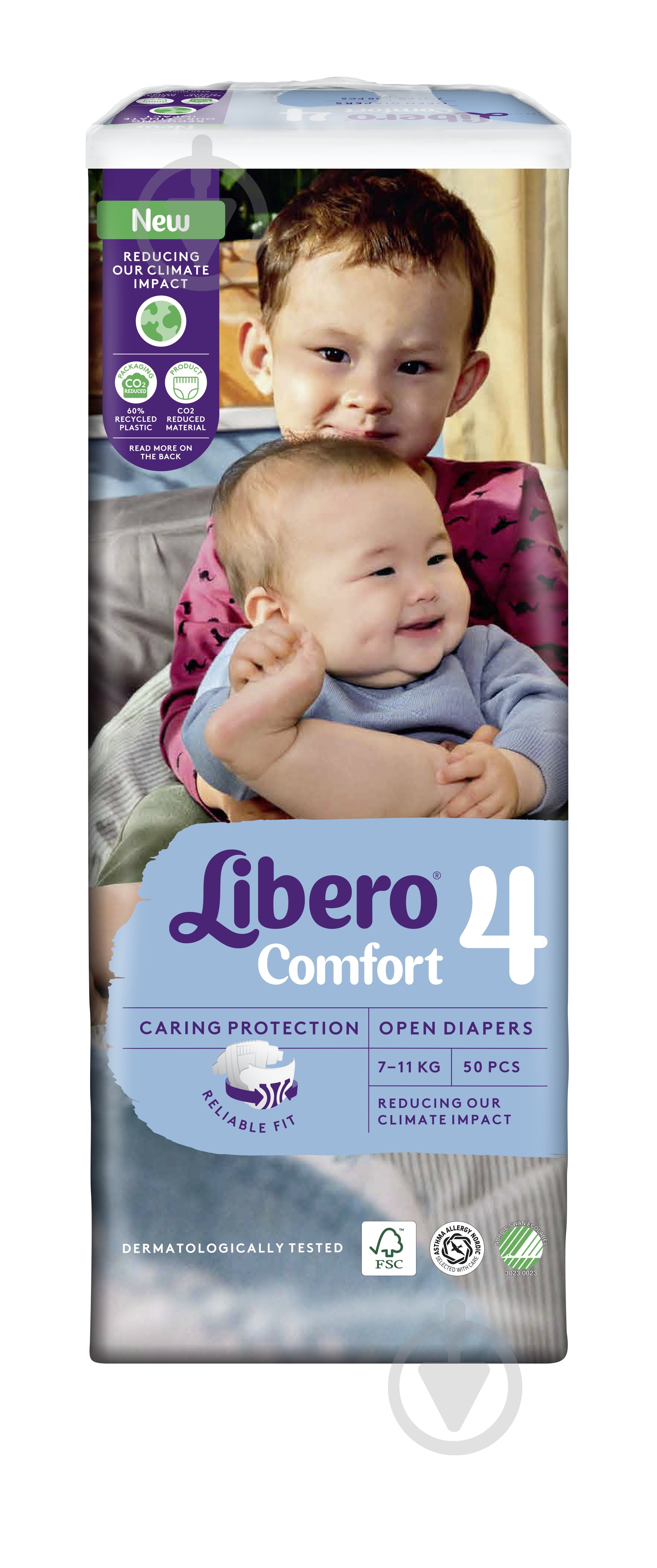 Підгузки Libero Comfort 4 7-11 кг 50 шт. - фото 2