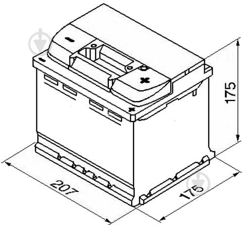 Аккумулятор автомобильный Bosch S5 001 52А 12 B 0 092 S50 010 «+» справа - фото 3 Аккумулятор автомобильный Bosch S5 001 52А 12 B 0 092 S50 010 «+» справа - фото 3