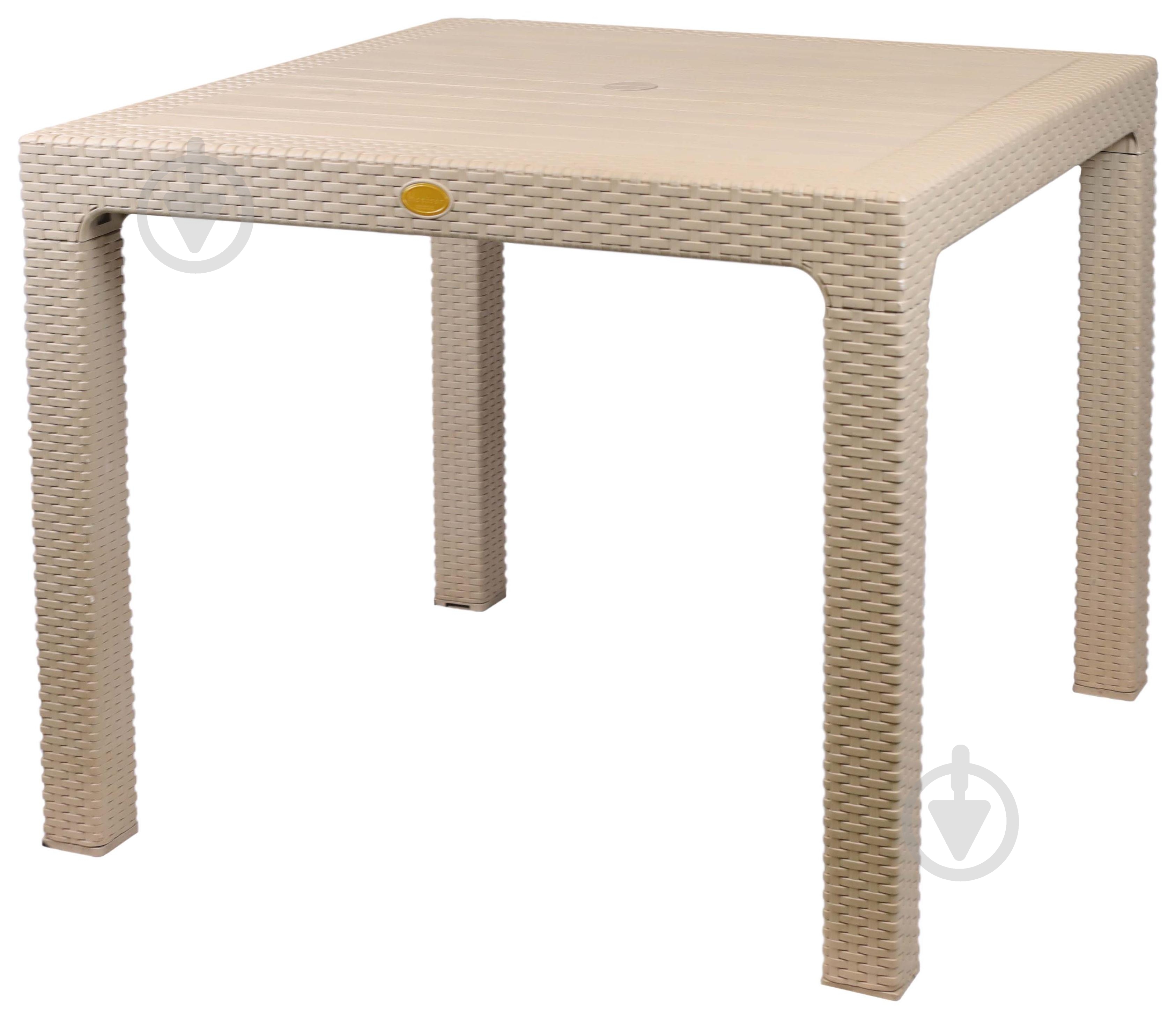 Стол RATTAN кофейный капучино 90x90 см - фото 1 Стол RATTAN кофейный капучино 90x90 см - фото 1