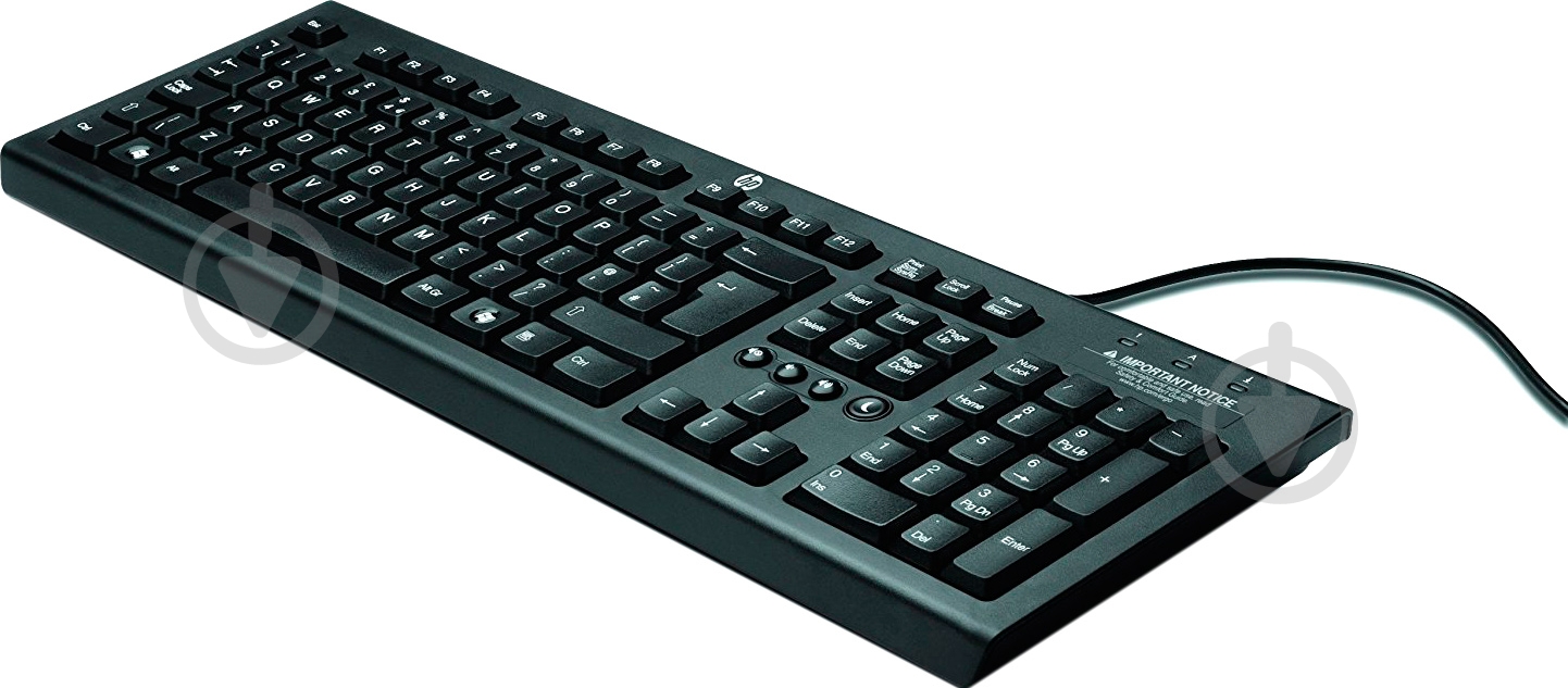 Клавіатура HP (WZ972AA) USB black - фото 1