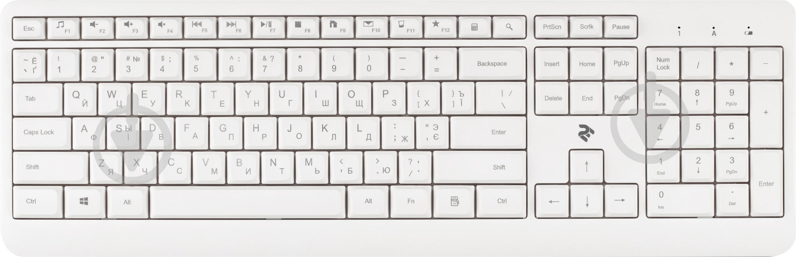 Клавиатура 2E (2E-KS220WW) white - фото 1 Клавиатура 2E (2E-KS220WW) white - фото 1