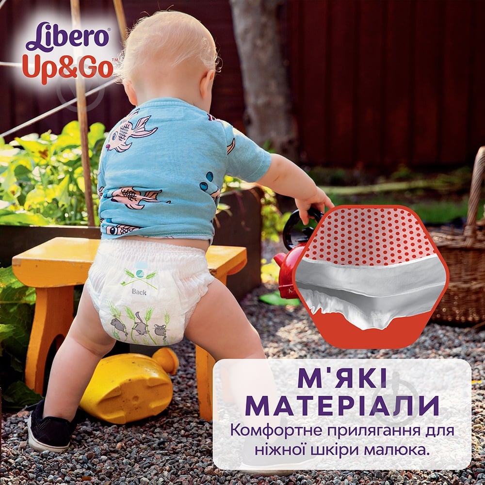 Підгузки-трусики Libero Up&Go 7 16-26 кг 30 шт. - фото 7 Підгузки-трусики Libero Up&Go 7 16-26 кг 30 шт. - фото 7