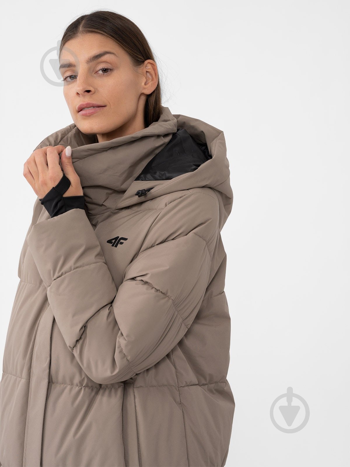 Куртка женская 4F DOWN JACKET F237 4FAW23TDJAF237-82S р.XL коричневая - фото 2