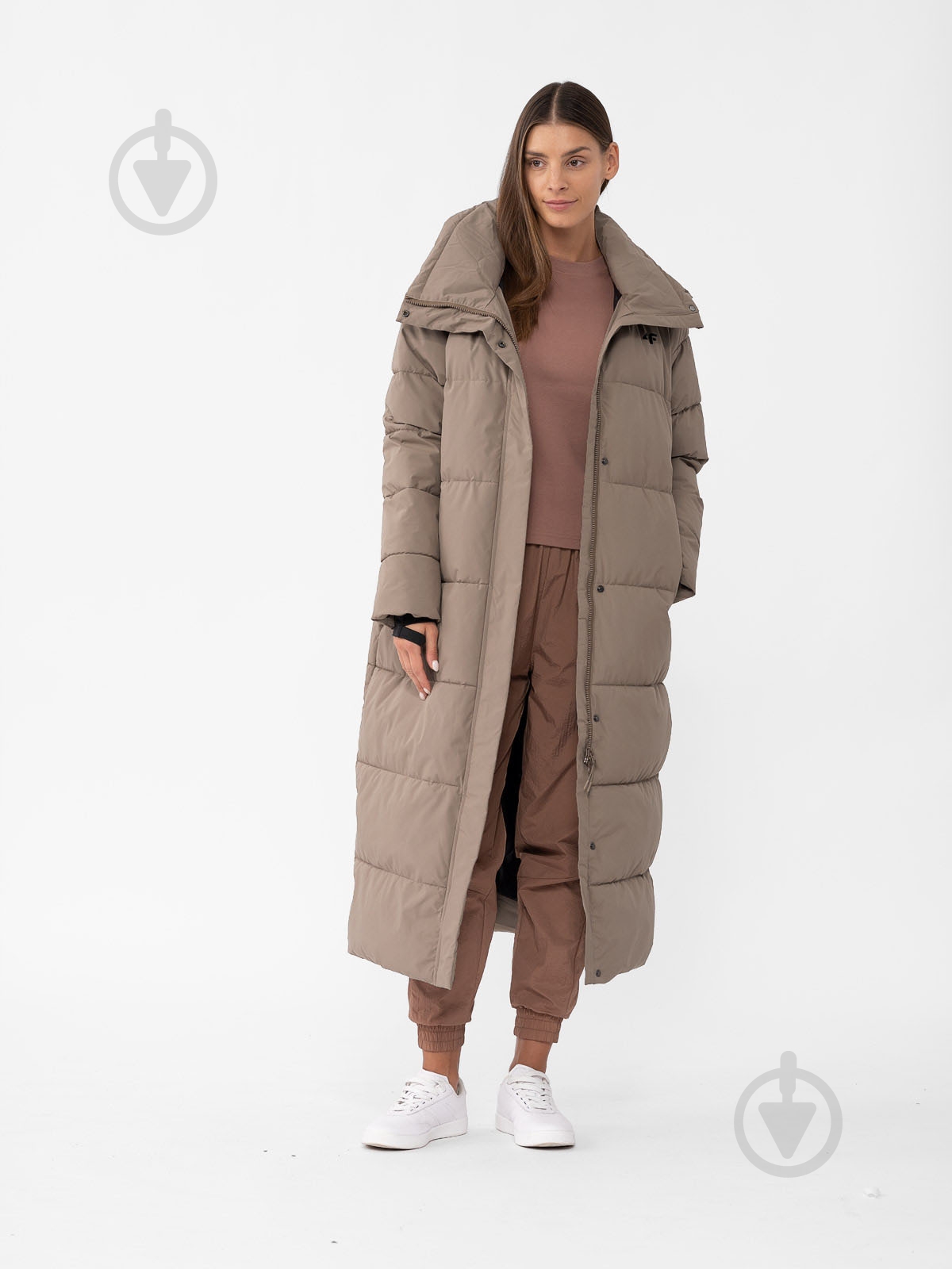Куртка женская 4F DOWN JACKET F237 4FAW23TDJAF237-82S р.XL коричневая - фото 3