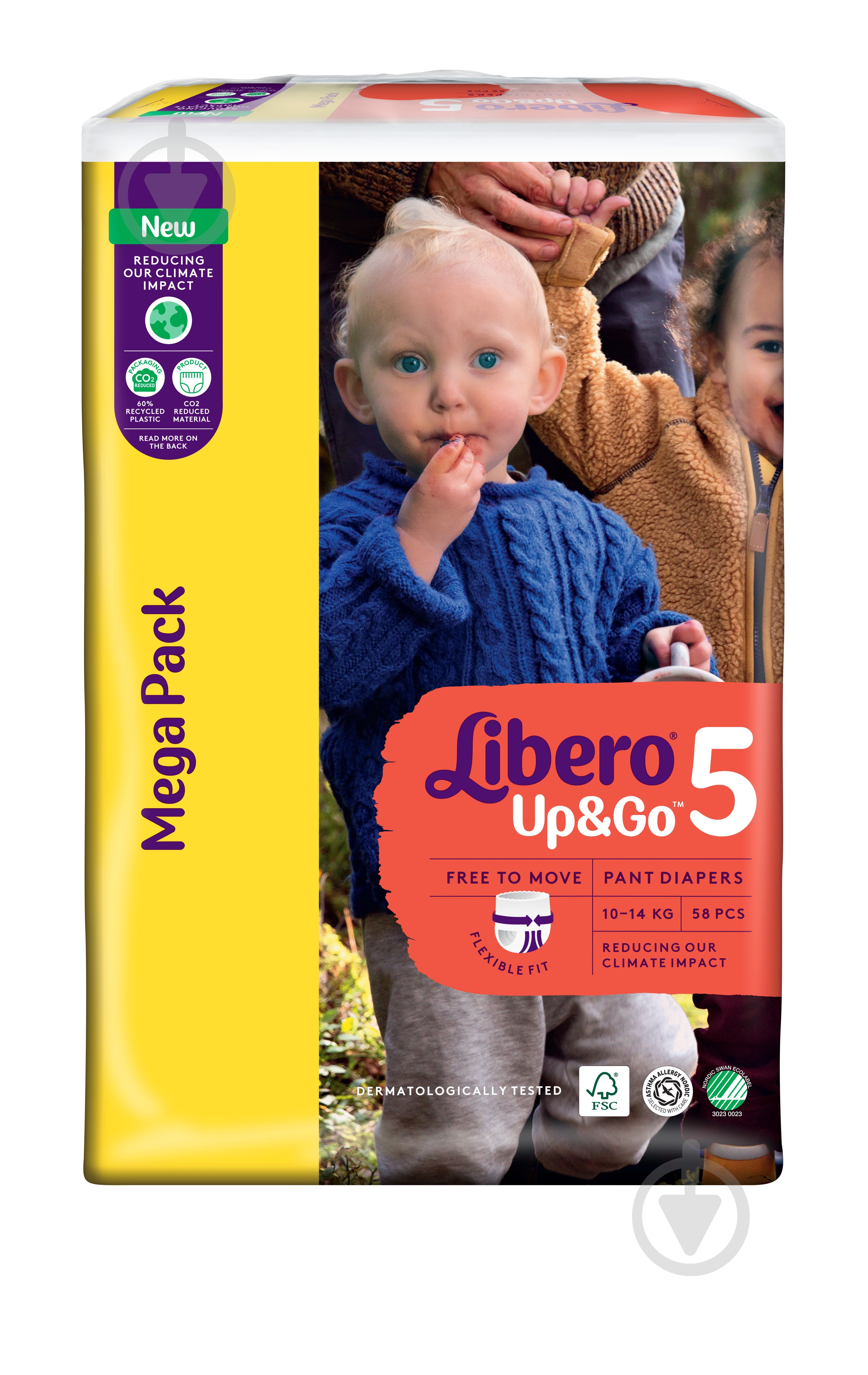 Підгузки-трусики Libero Up&Go 5 10-14 кг 58 шт. - фото 2