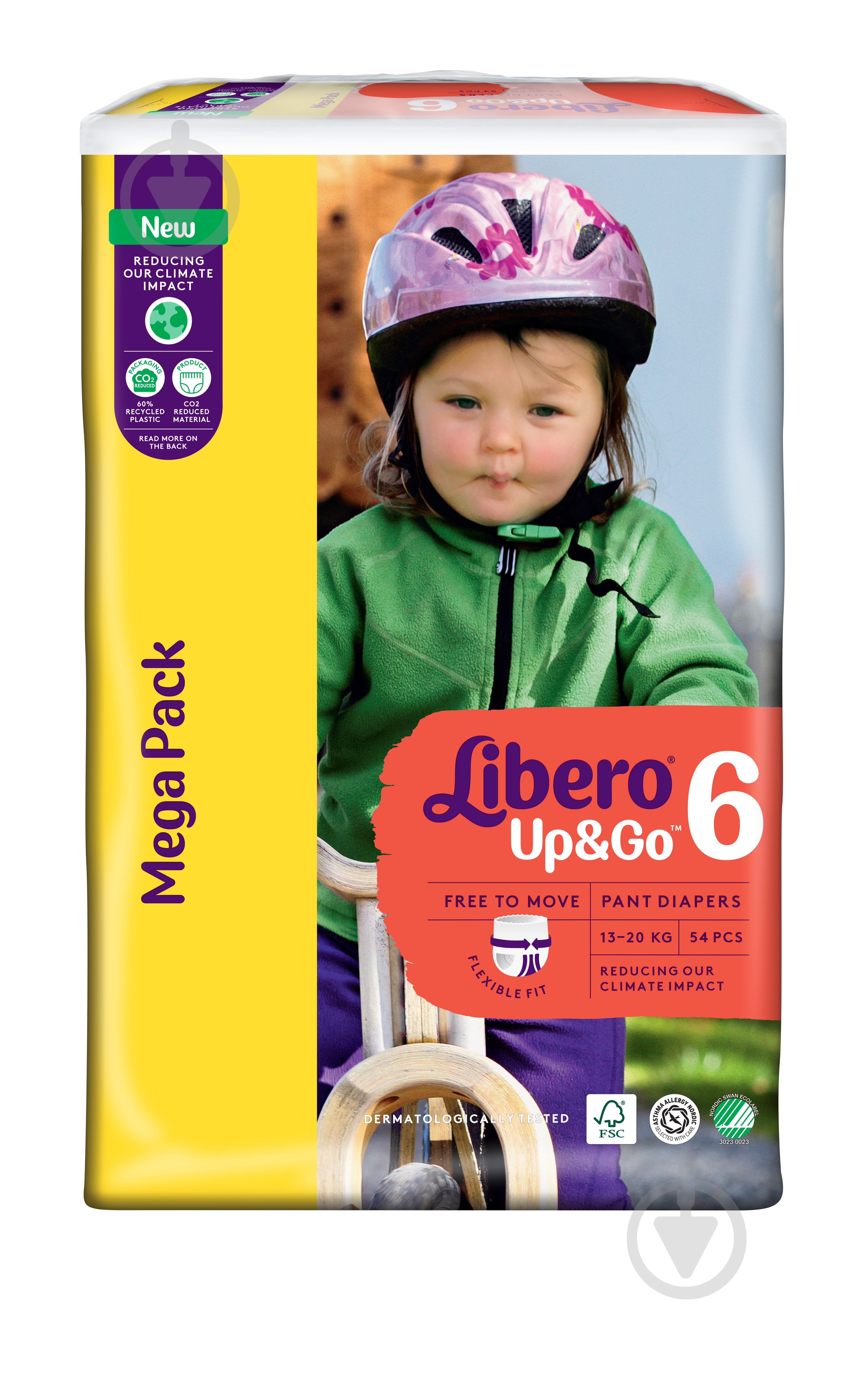 Подгузники-трусики Libero Up&Go 6 13-20 кг 54 шт. - фото 2