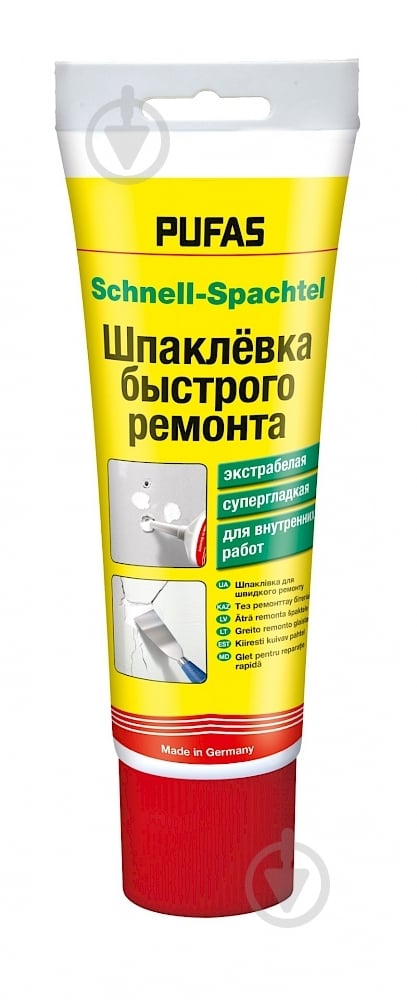 Шпаклівка PUFAS Schnell-Spachtel швидкого ремонту 400 г - фото 2