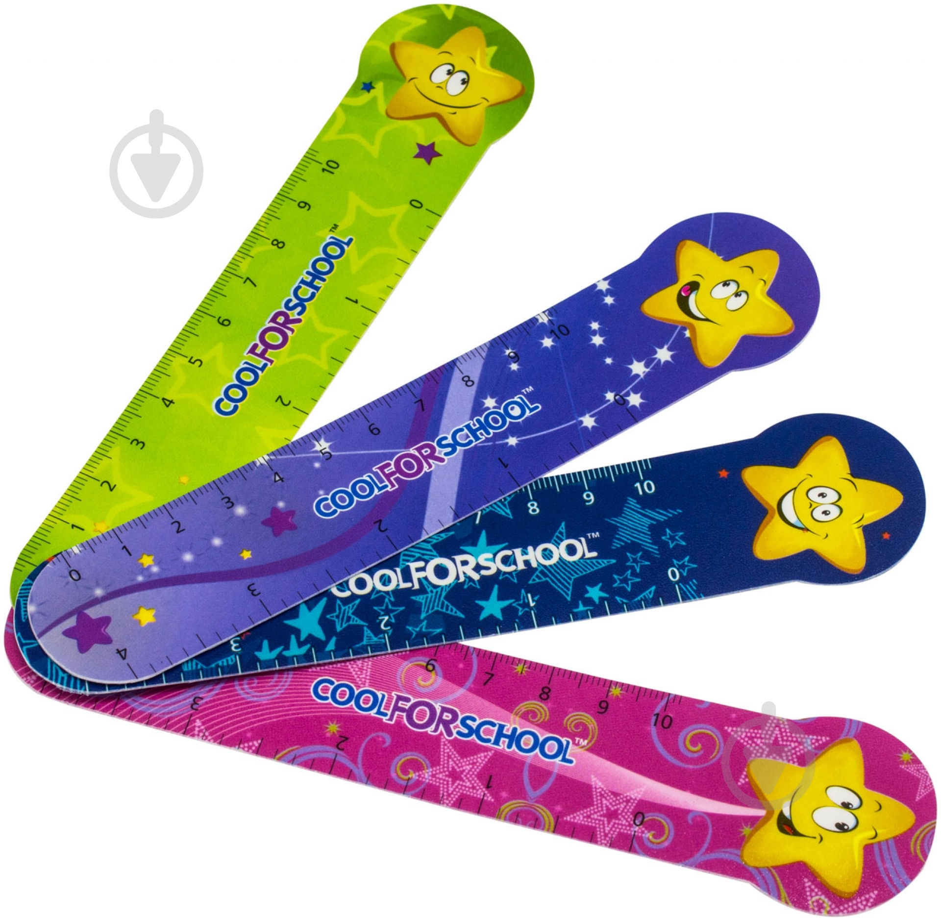 Закладинка Stars 4 шт Cool For School - фото 1 Закладинка Stars 4 шт Cool For School - фото 1